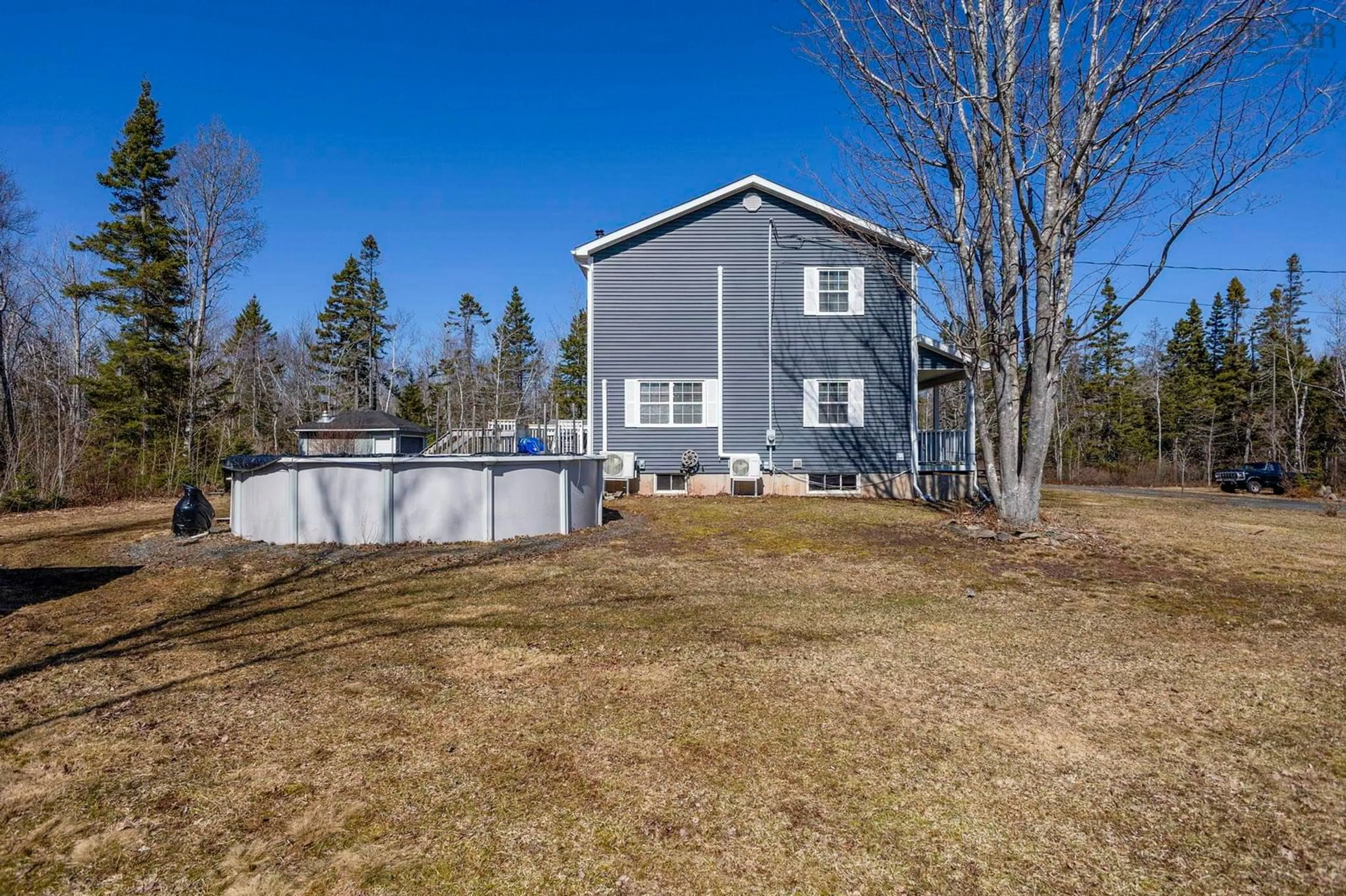 A pic from outside/outdoor area/front of a property/back of a property/a pic from drone, unknown for 47 Macdonald Dr, Chance Harbour Nova Scotia B0K 1X0