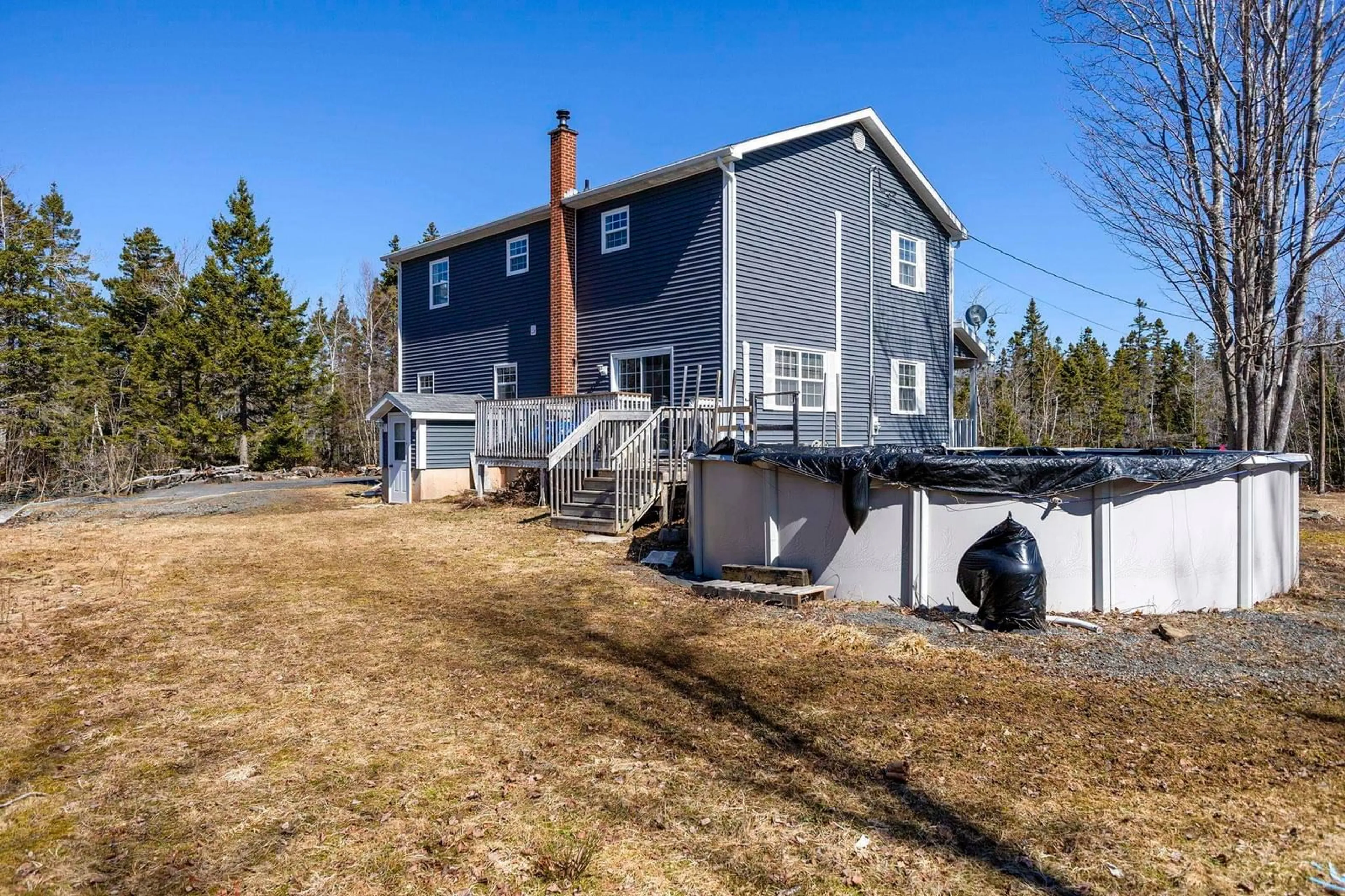 A pic from outside/outdoor area/front of a property/back of a property/a pic from drone, water/lake/river/ocean view for 47 Macdonald Dr, Chance Harbour Nova Scotia B0K 1X0