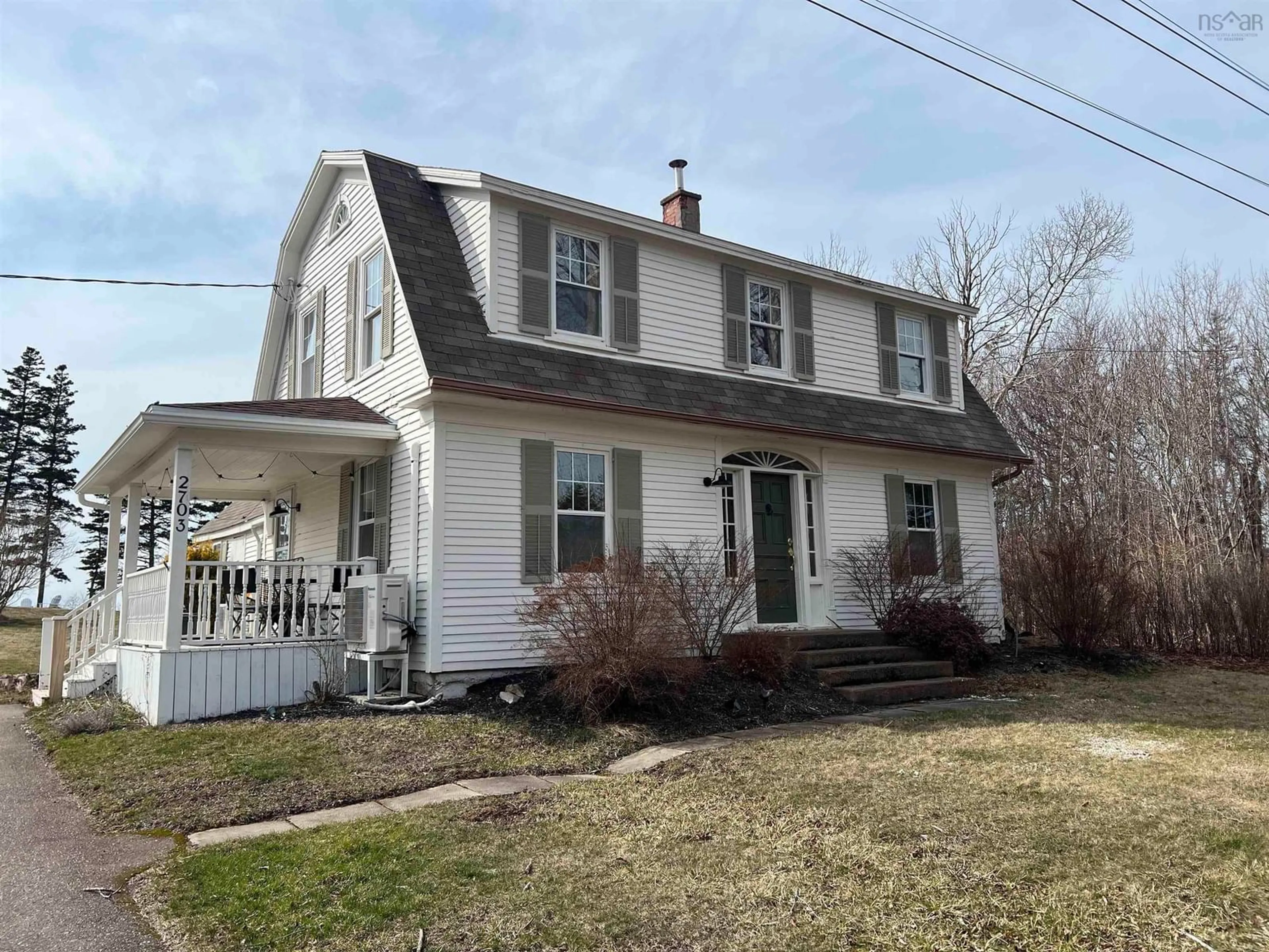 Home with vinyl exterior material, street for 2703 Highway 362 Hwy, Margaretsville Nova Scotia B0S 1P0