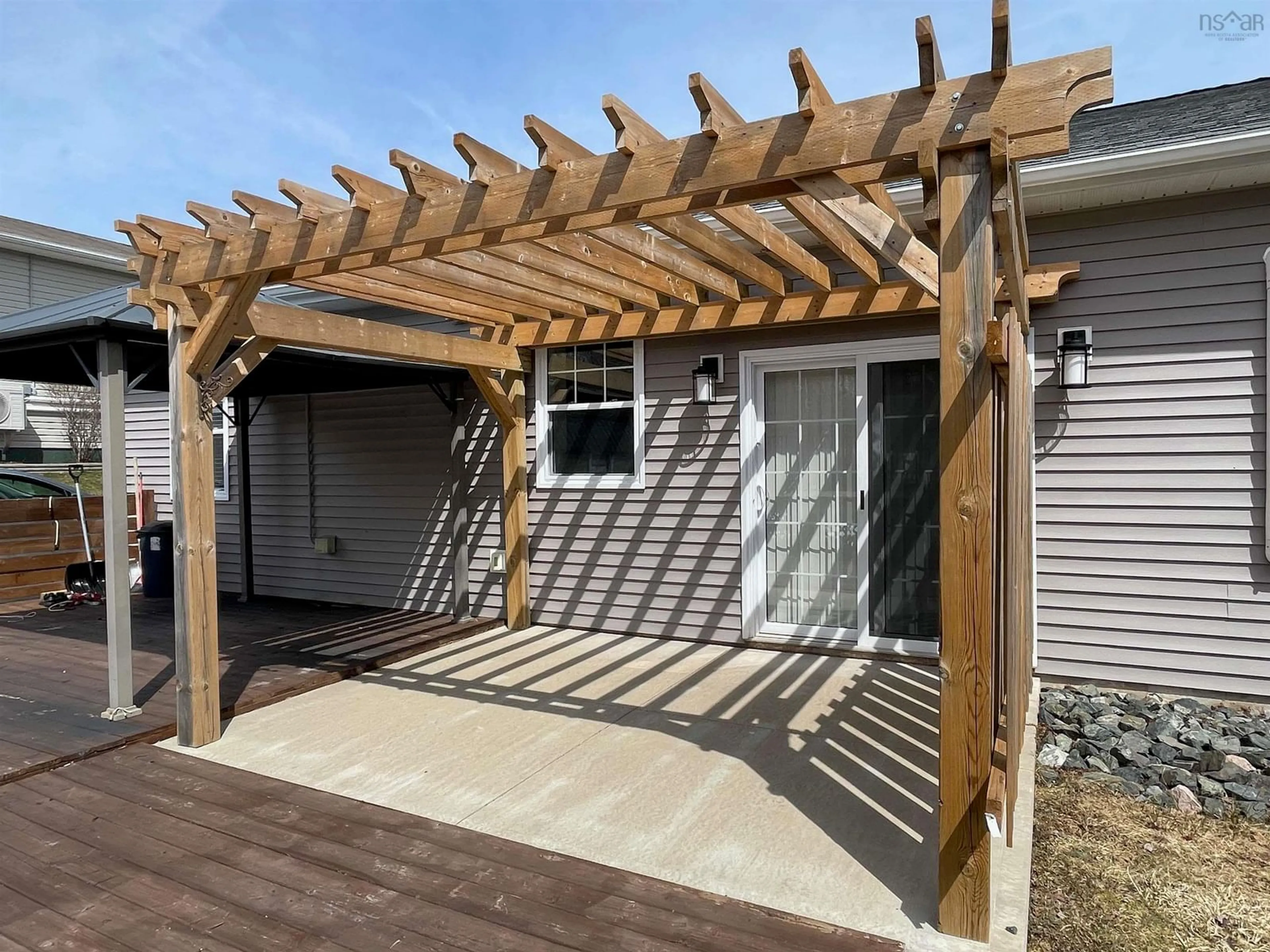 Patio, street for 243 Braemar Drive, Westmount Nova Scotia B1R 1V9