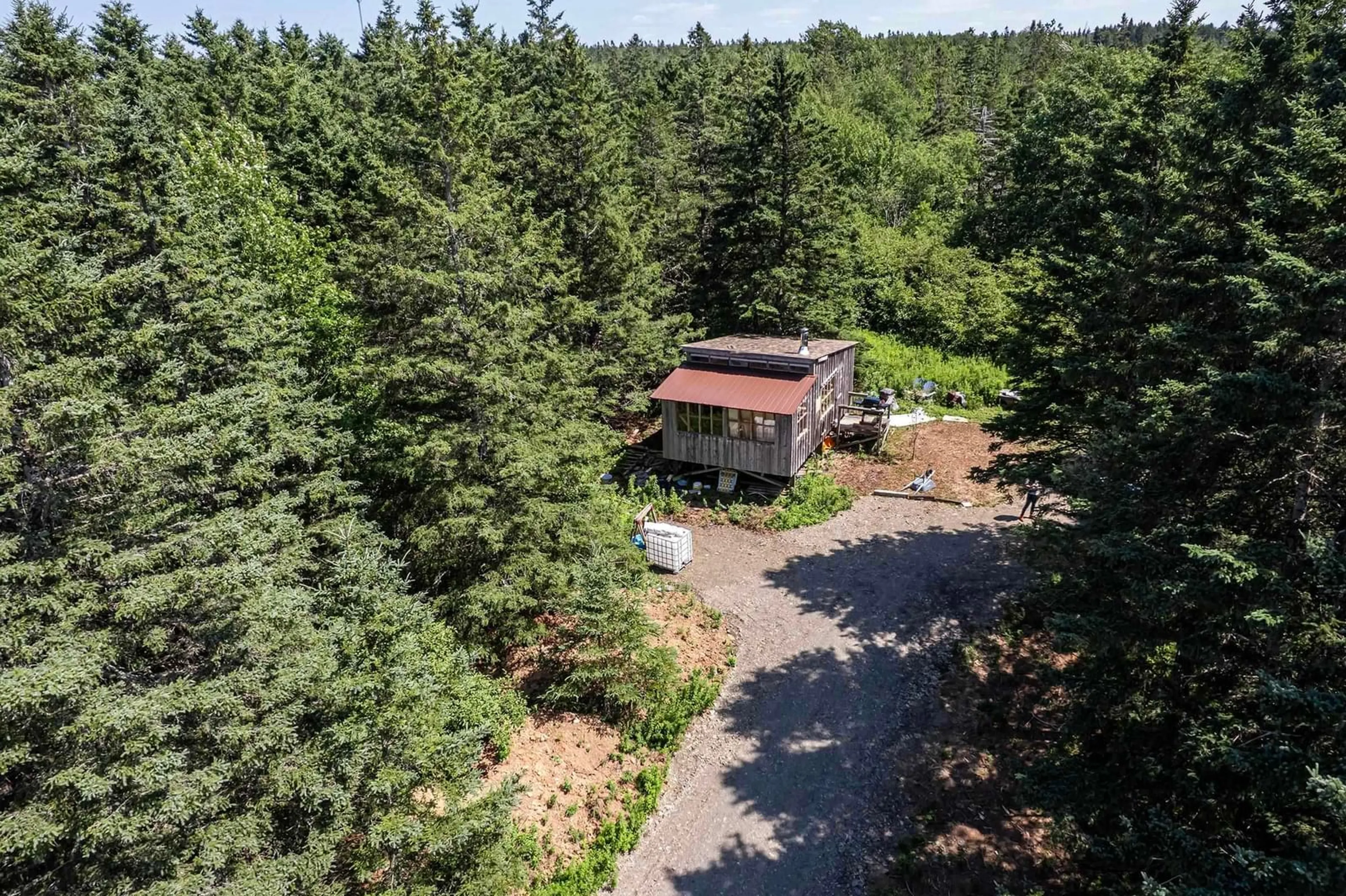 A pic from outside/outdoor area/front of a property/back of a property/a pic from drone, forest/trees view for 2784 Arlington Rd, Arlington East Nova Scotia B0S 1P0