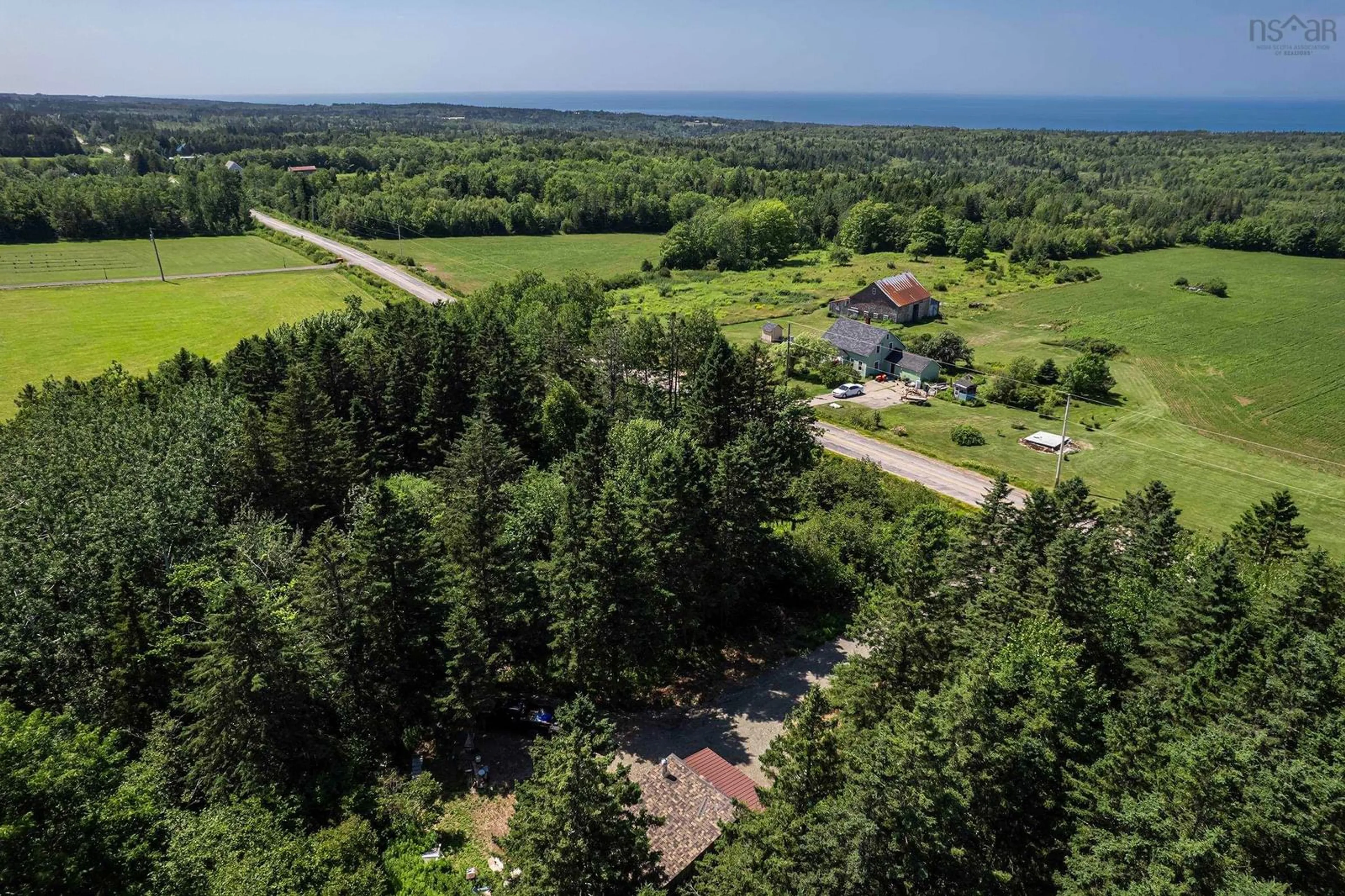 A pic from outside/outdoor area/front of a property/back of a property/a pic from drone, water/lake/river/ocean view for 2784 Arlington Rd, Arlington East Nova Scotia B0S 1P0