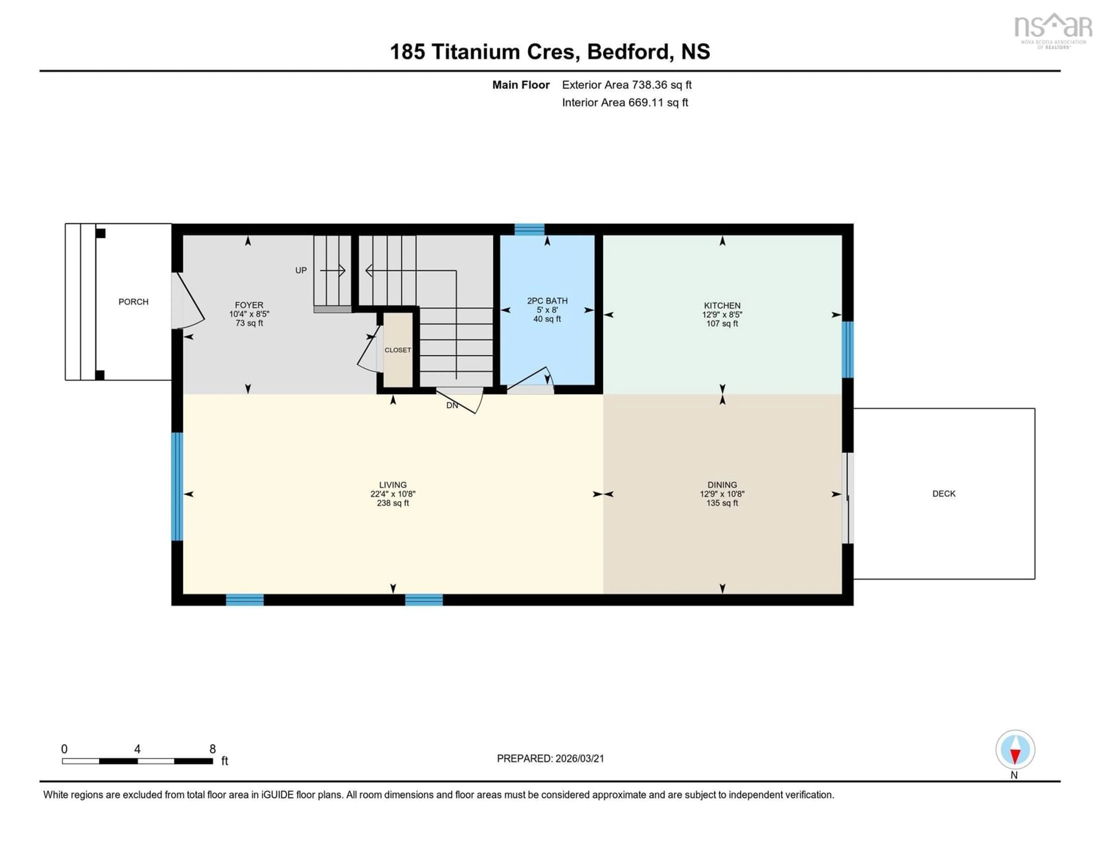 Floor plan for 185 Titanium Cres, Halifax Nova Scotia B3P 0J3