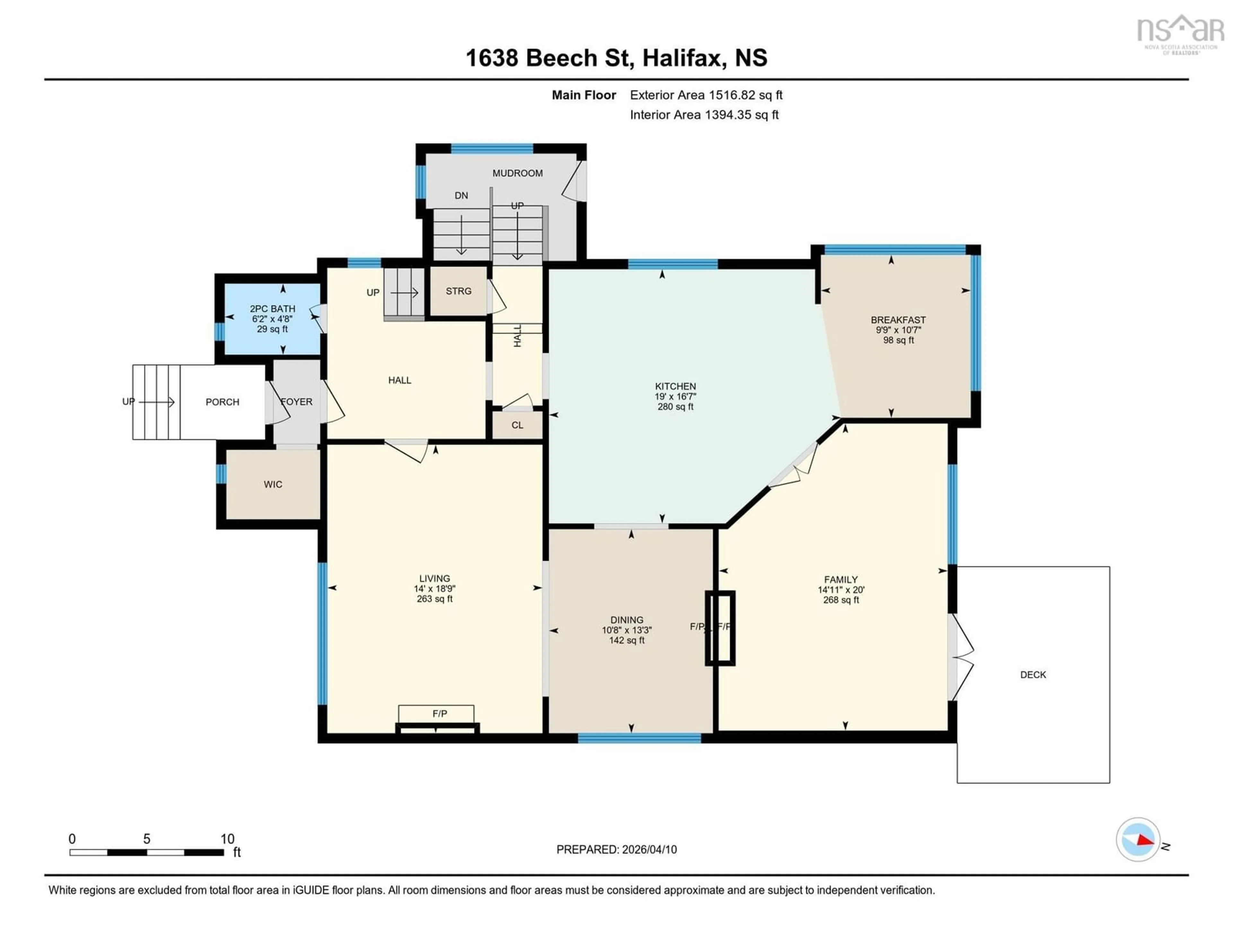 Floor plan for 1638 Beech St, Halifax Nova Scotia B3H 4B4