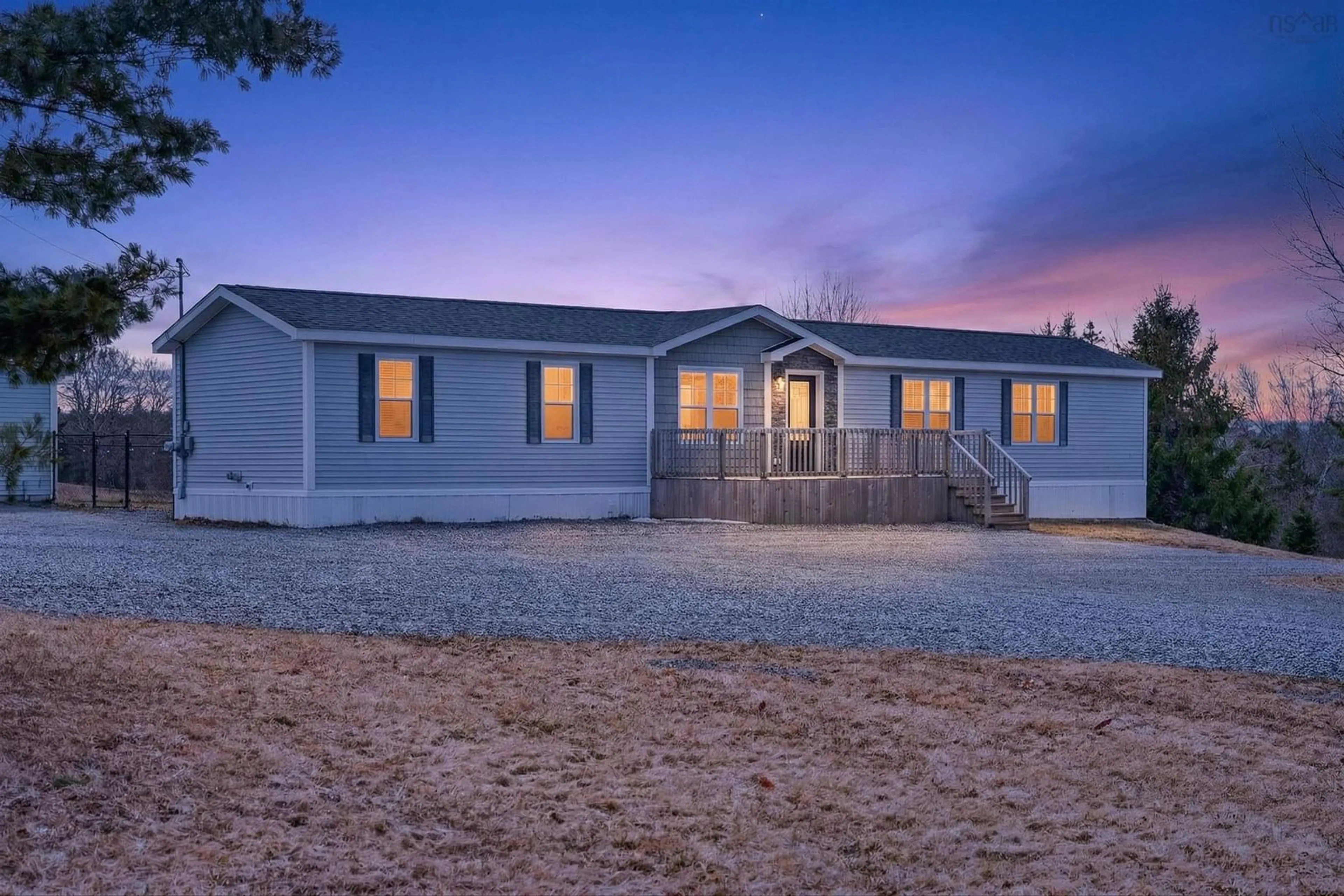 Home with vinyl exterior material, mountain view for 2131 Coxheath Rd, Sydney Forks Nova Scotia B1L 1A5