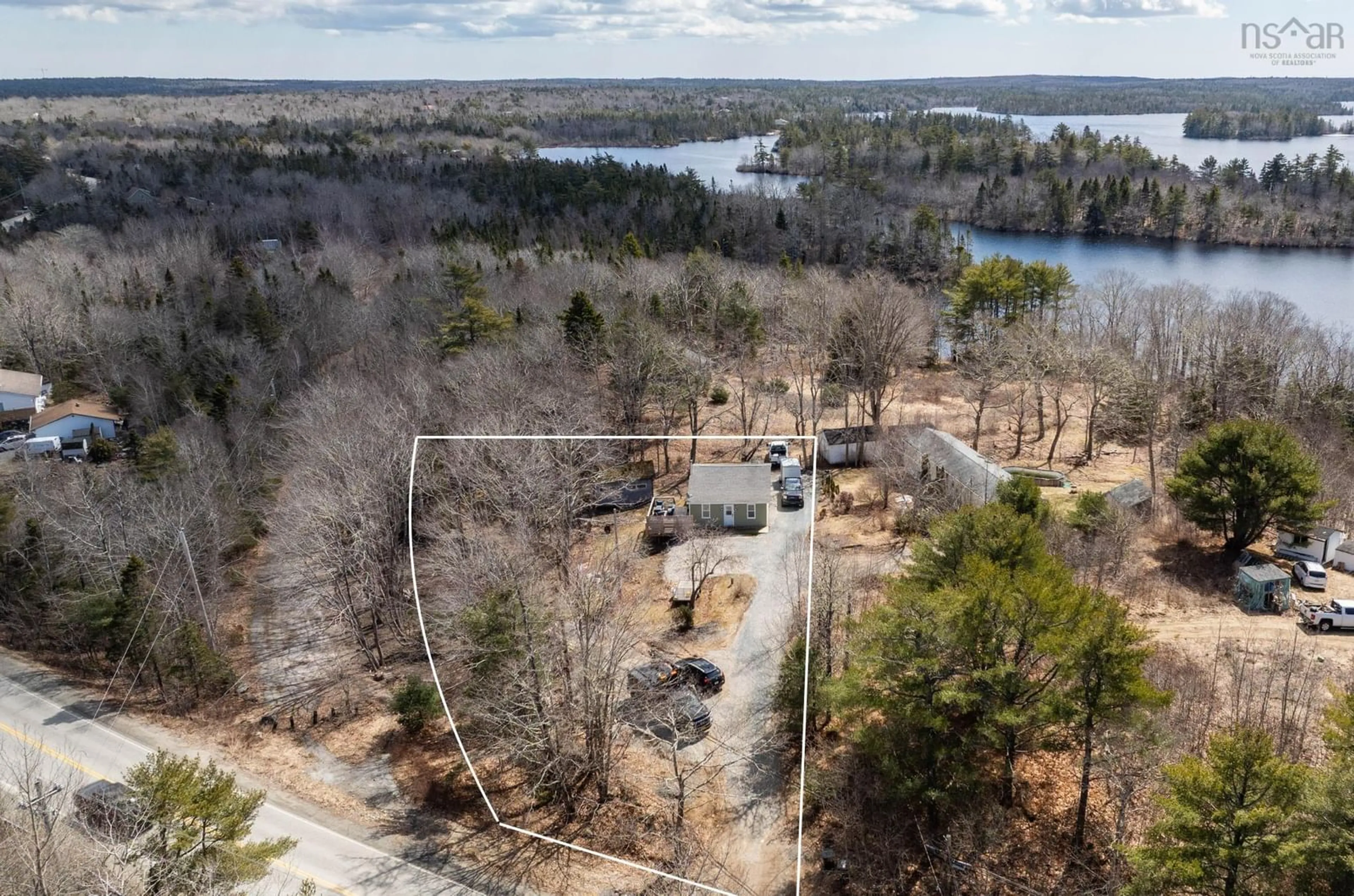 A pic from outside/outdoor area/front of a property/back of a property/a pic from drone, water/lake/river/ocean view for 14 Shyra Dr, Hubley Nova Scotia B3Z 1B7