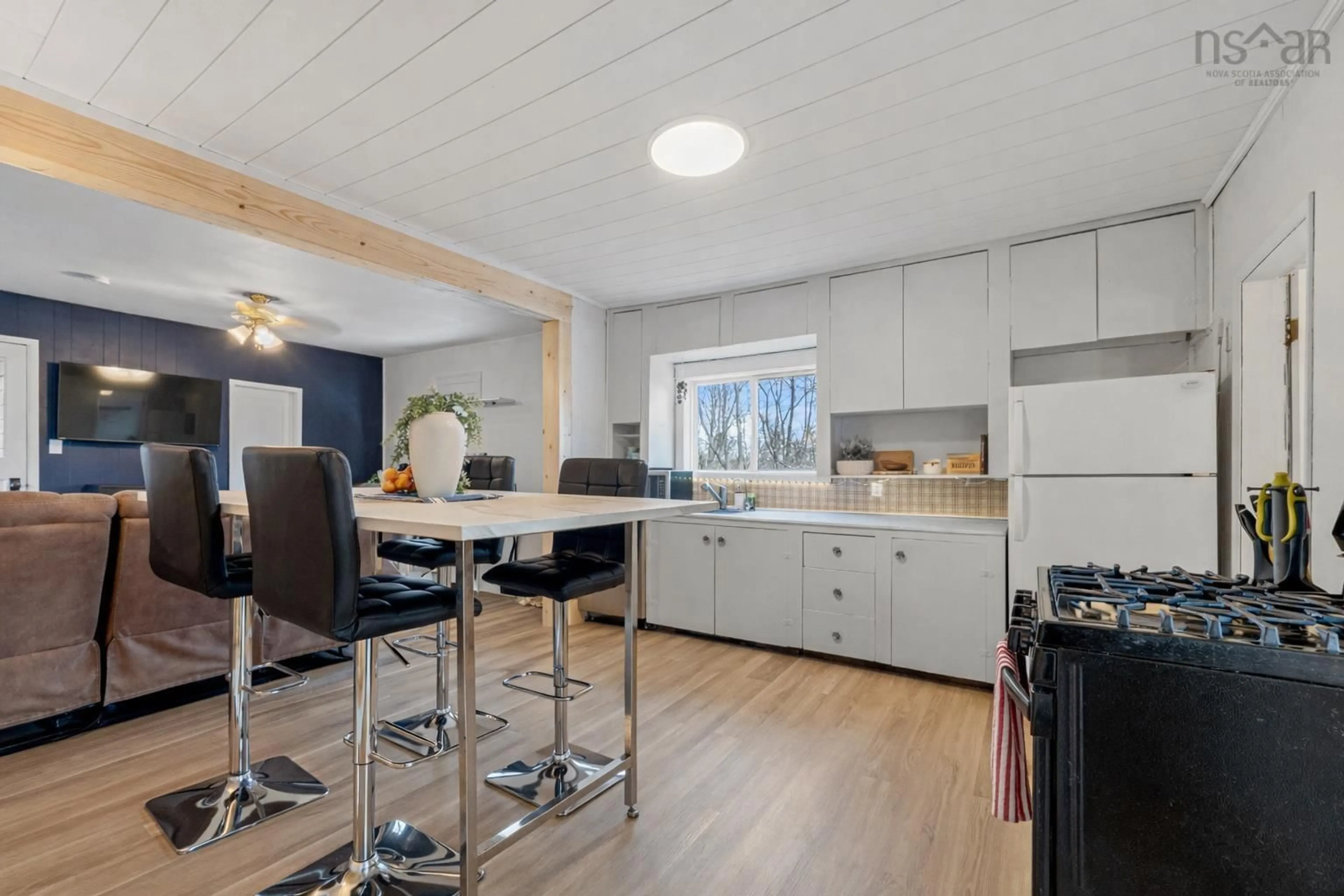 Open concept kitchen, wood/laminate floor for 14 Shyra Dr, Hubley Nova Scotia B3Z 1B7
