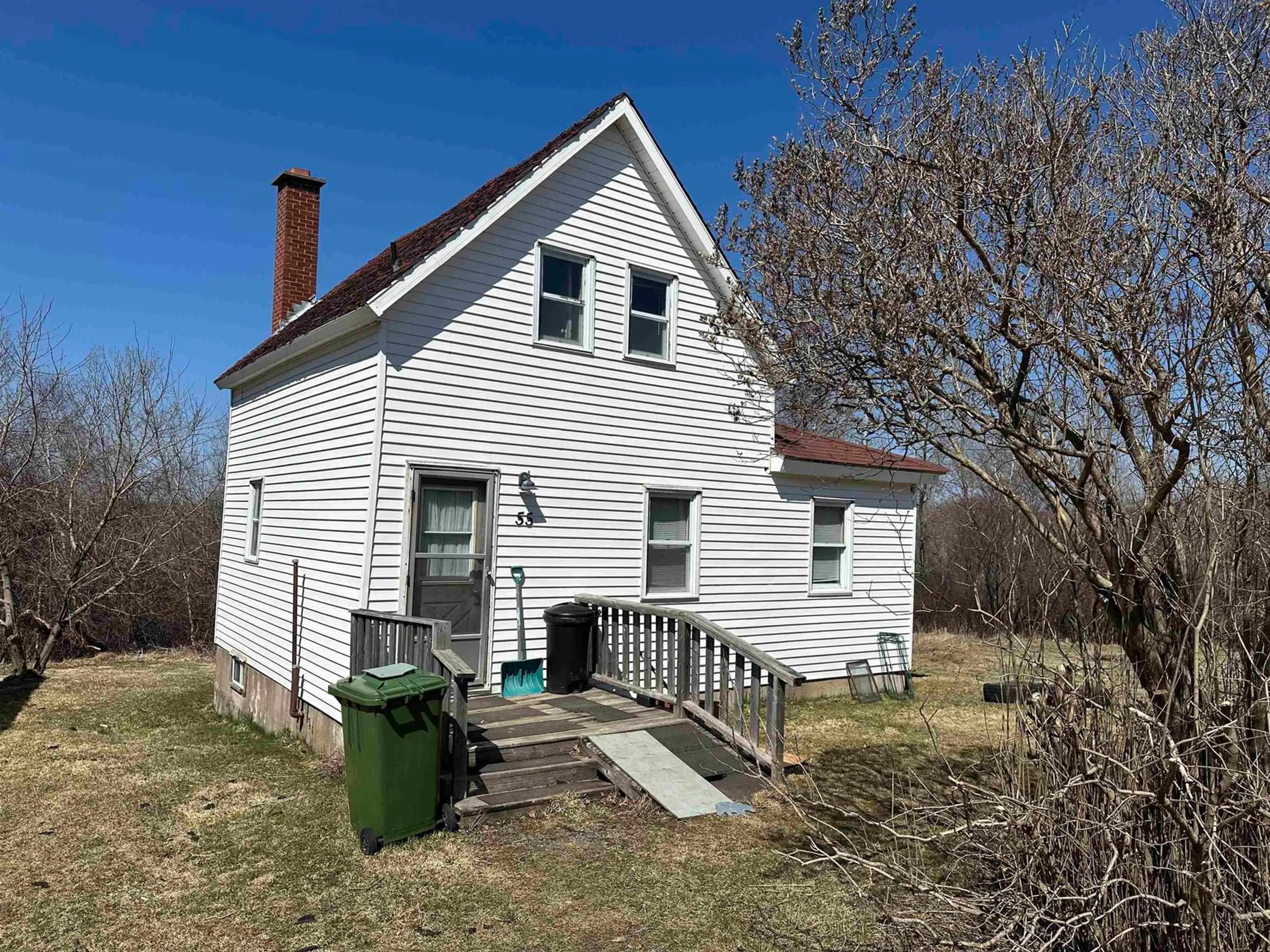 A pic from outside/outdoor area/front of a property/back of a property/a pic from drone, building for 55 First St, Trenton Nova Scotia B0K 1X0