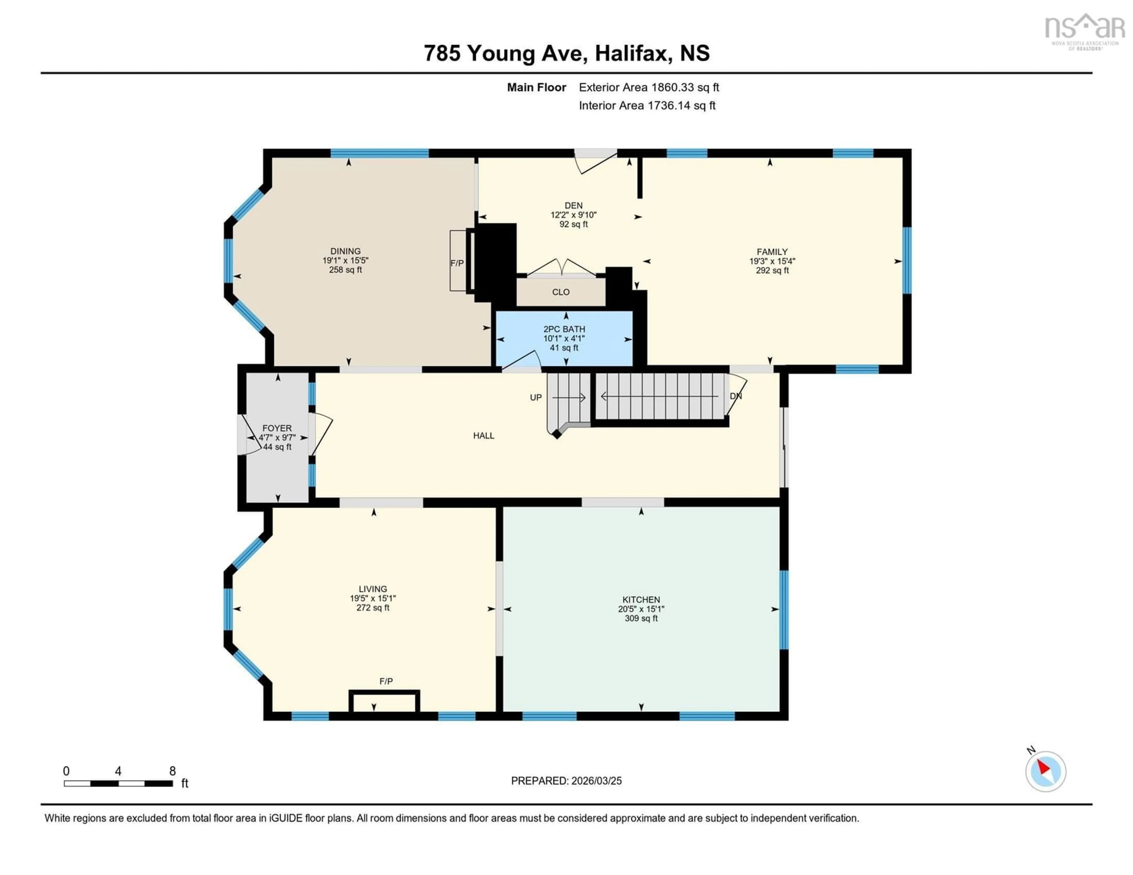 Floor plan for 785 Young Ave, Halifax Nova Scotia B3H 2V8