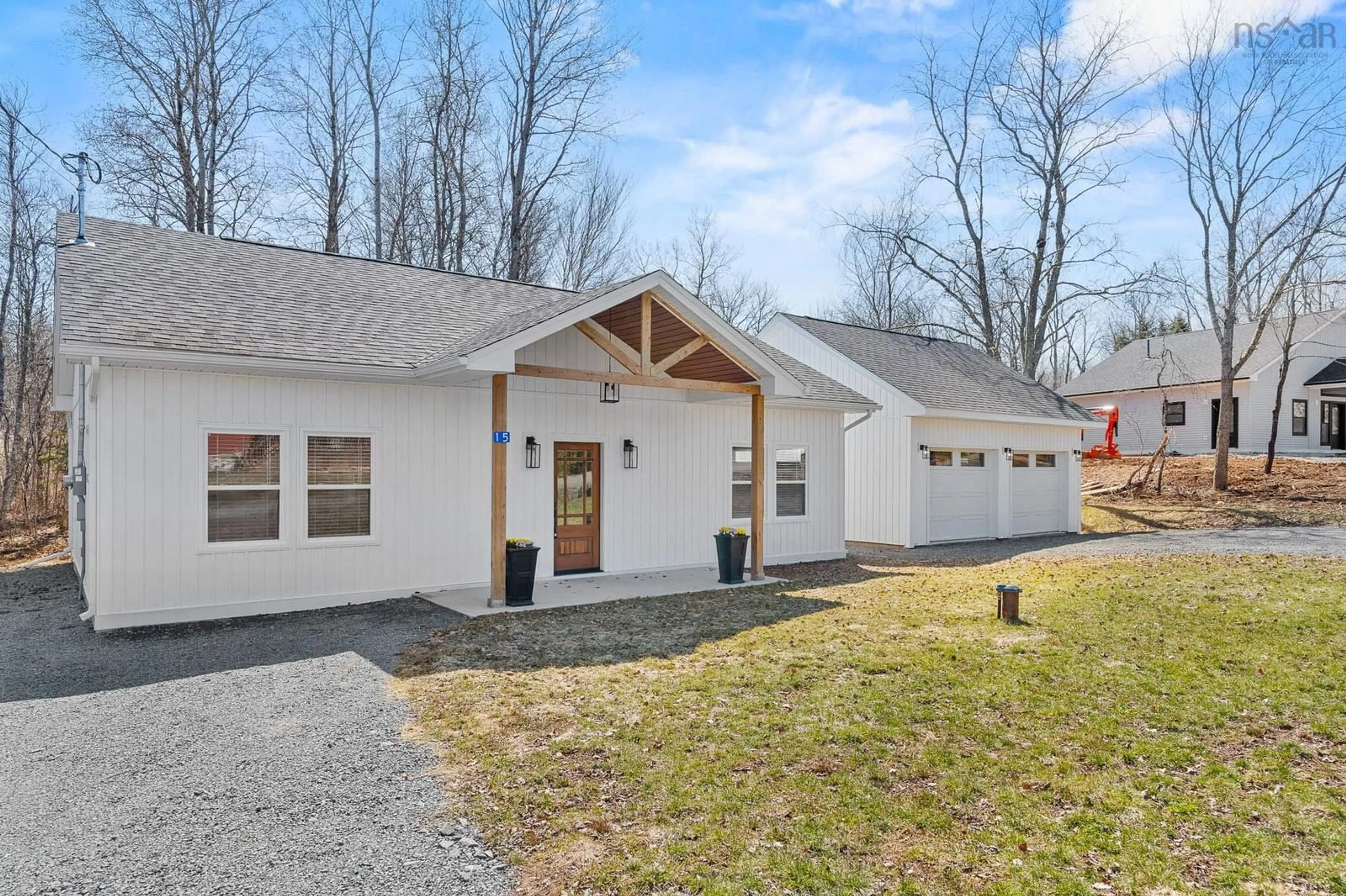 Home with vinyl exterior material, street for 15 Chalet Cres, Brooklyn Nova Scotia B0N 1L0