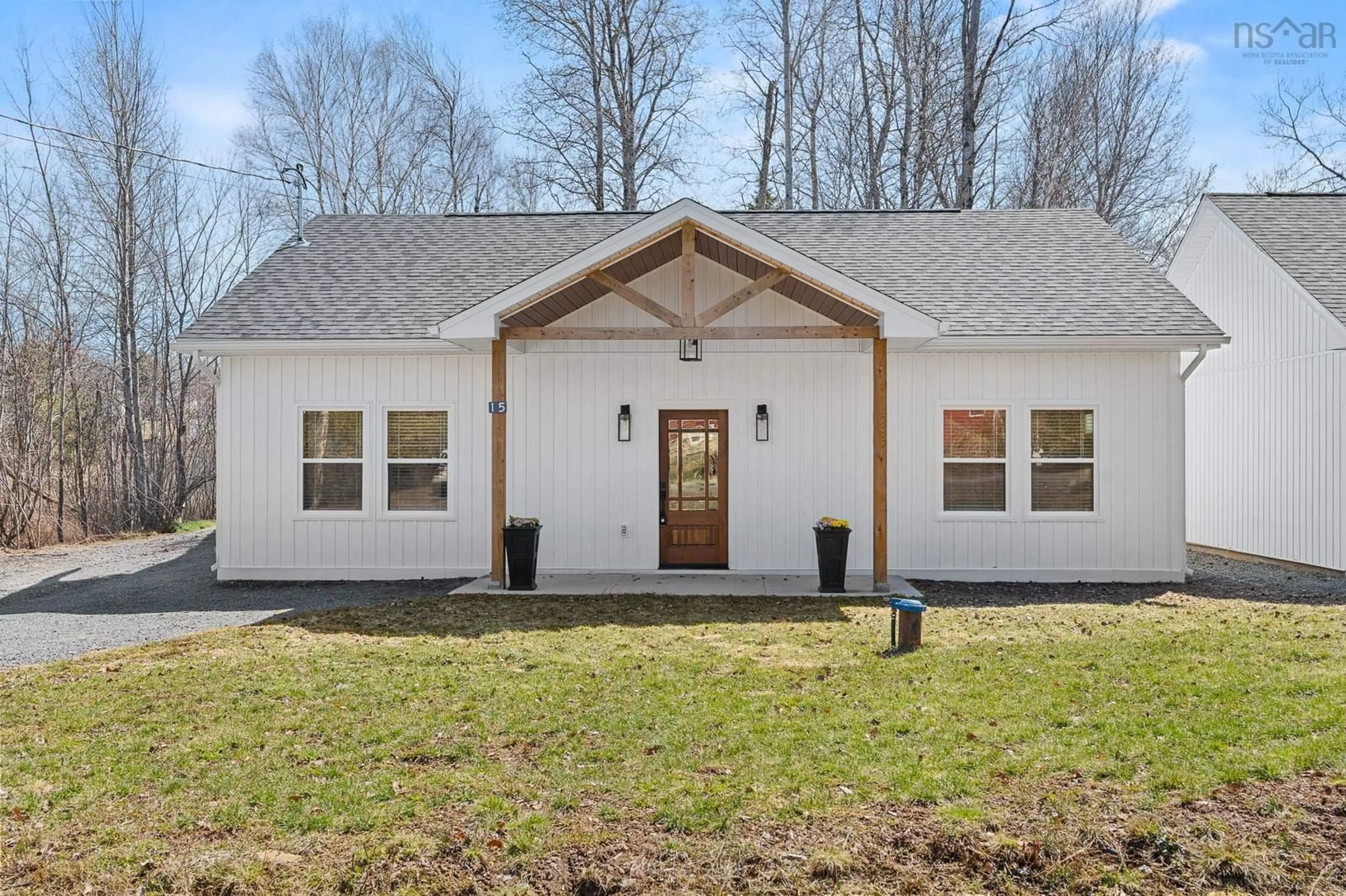 Home with vinyl exterior material, street for 15 Chalet Cres, Brooklyn Nova Scotia B0N 1L0