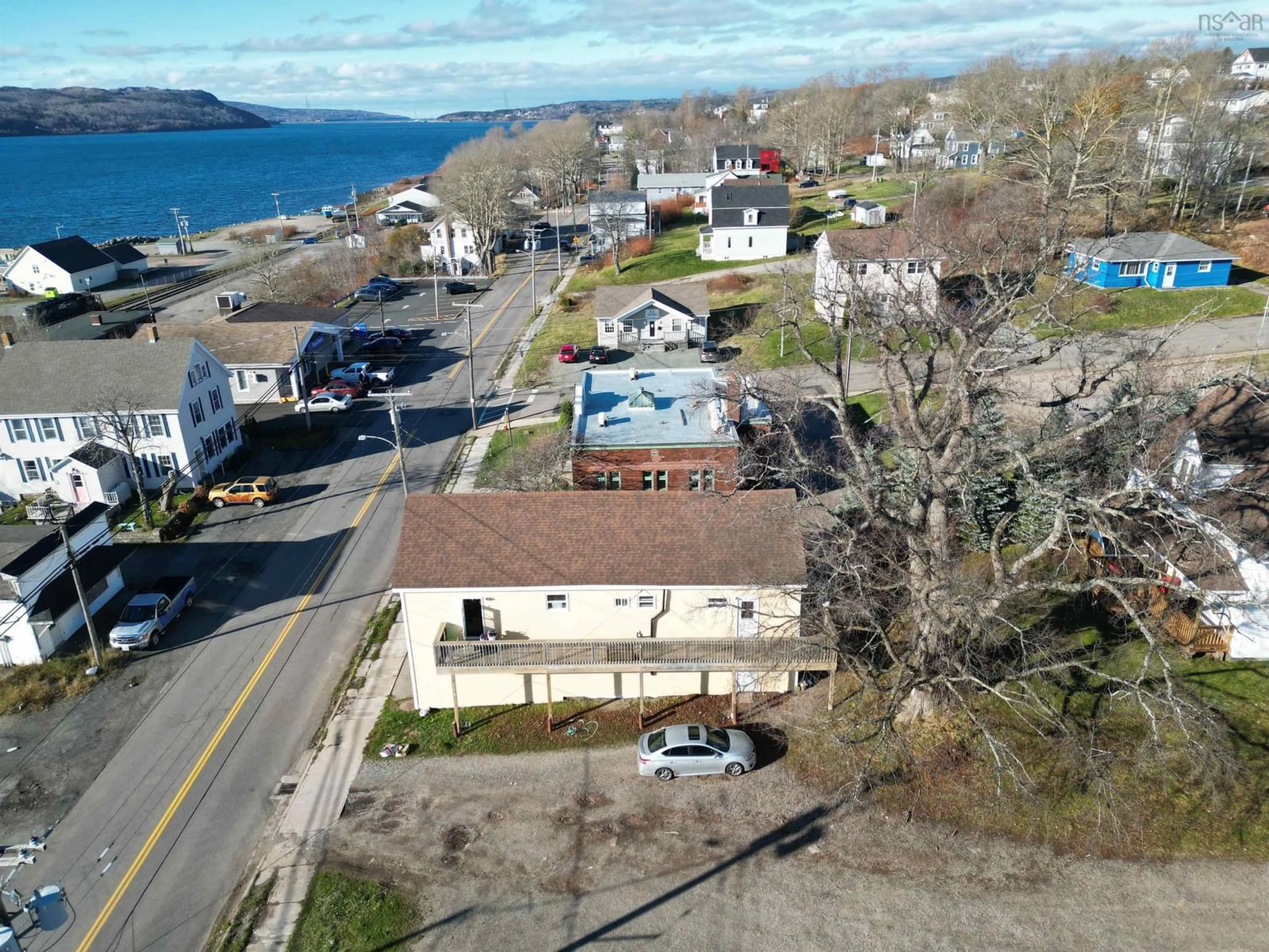 A pic from outside/outdoor area/front of a property/back of a property/a pic from drone, street for Granville St., Port Hawkesbury, Ns, B9a #404, Port Hawkesbury Nova Scotia B9A 2M7