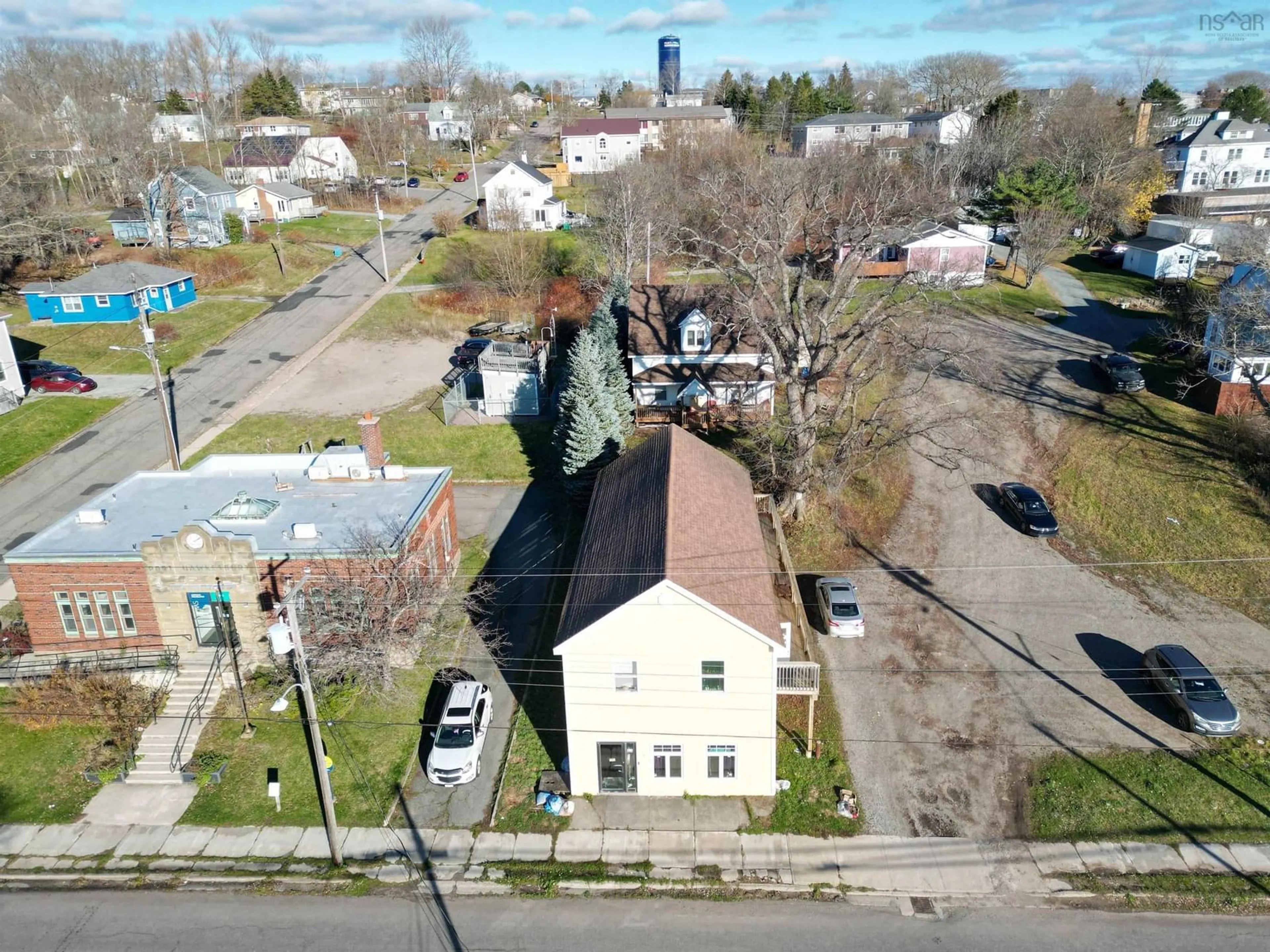 A pic from outside/outdoor area/front of a property/back of a property/a pic from drone, street for Granville St., Port Hawkesbury, Ns, B9a #404, Port Hawkesbury Nova Scotia B9A 2M7