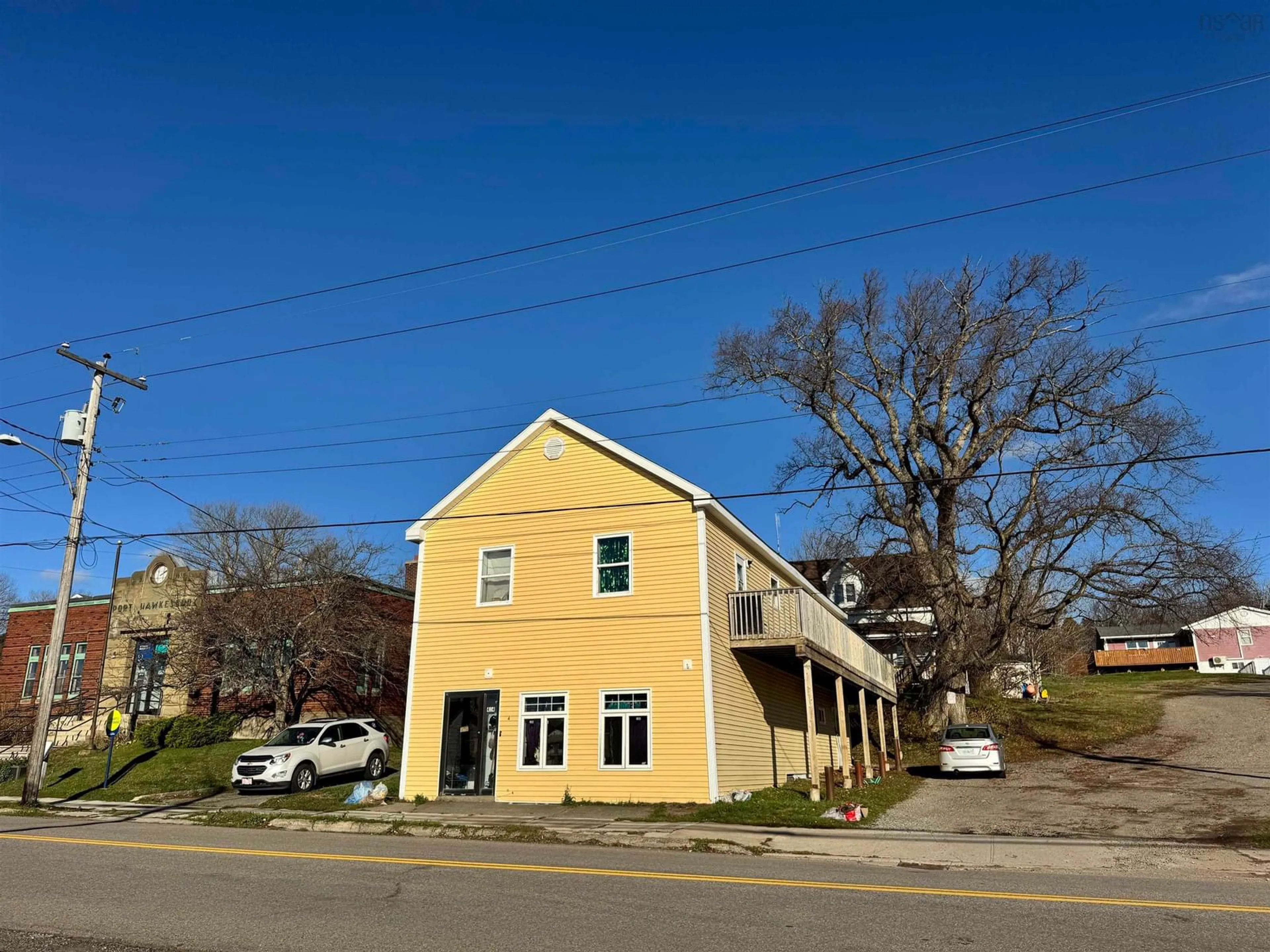 A pic from outside/outdoor area/front of a property/back of a property/a pic from drone, building for Granville St., Port Hawkesbury, Ns, B9a #404, Port Hawkesbury Nova Scotia B9A 2M7