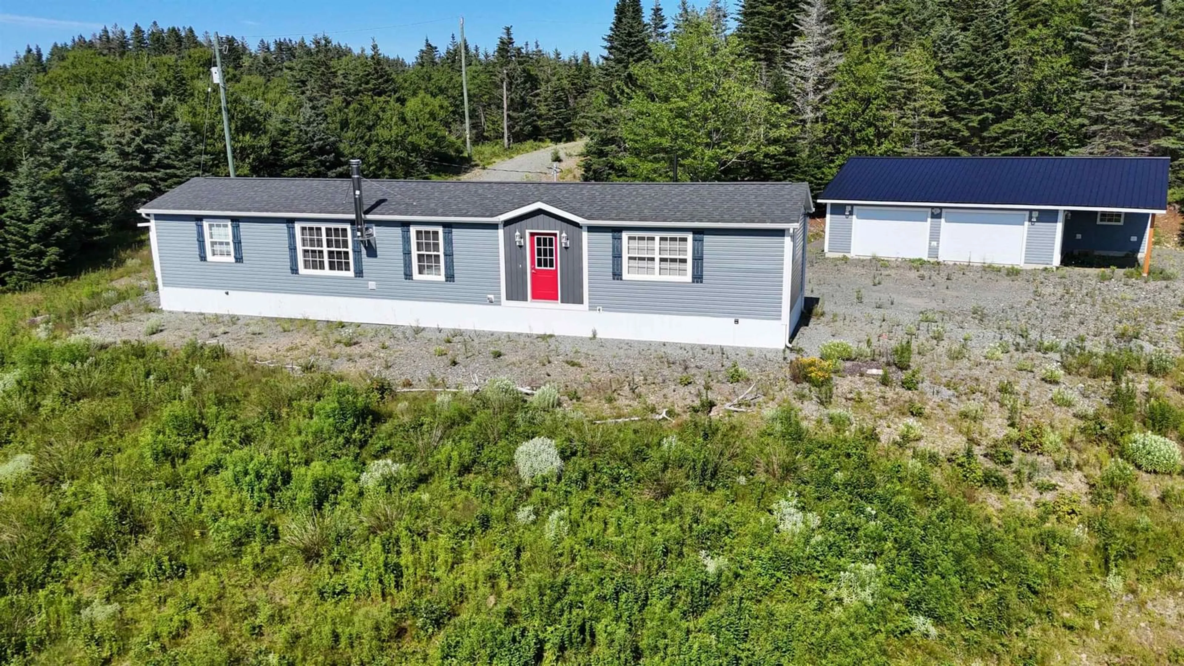 A pic from outside/outdoor area/front of a property/back of a property/a pic from drone, unknown for 290 Eastside Grand River Rd, Grand River Nova Scotia B0E 1M0