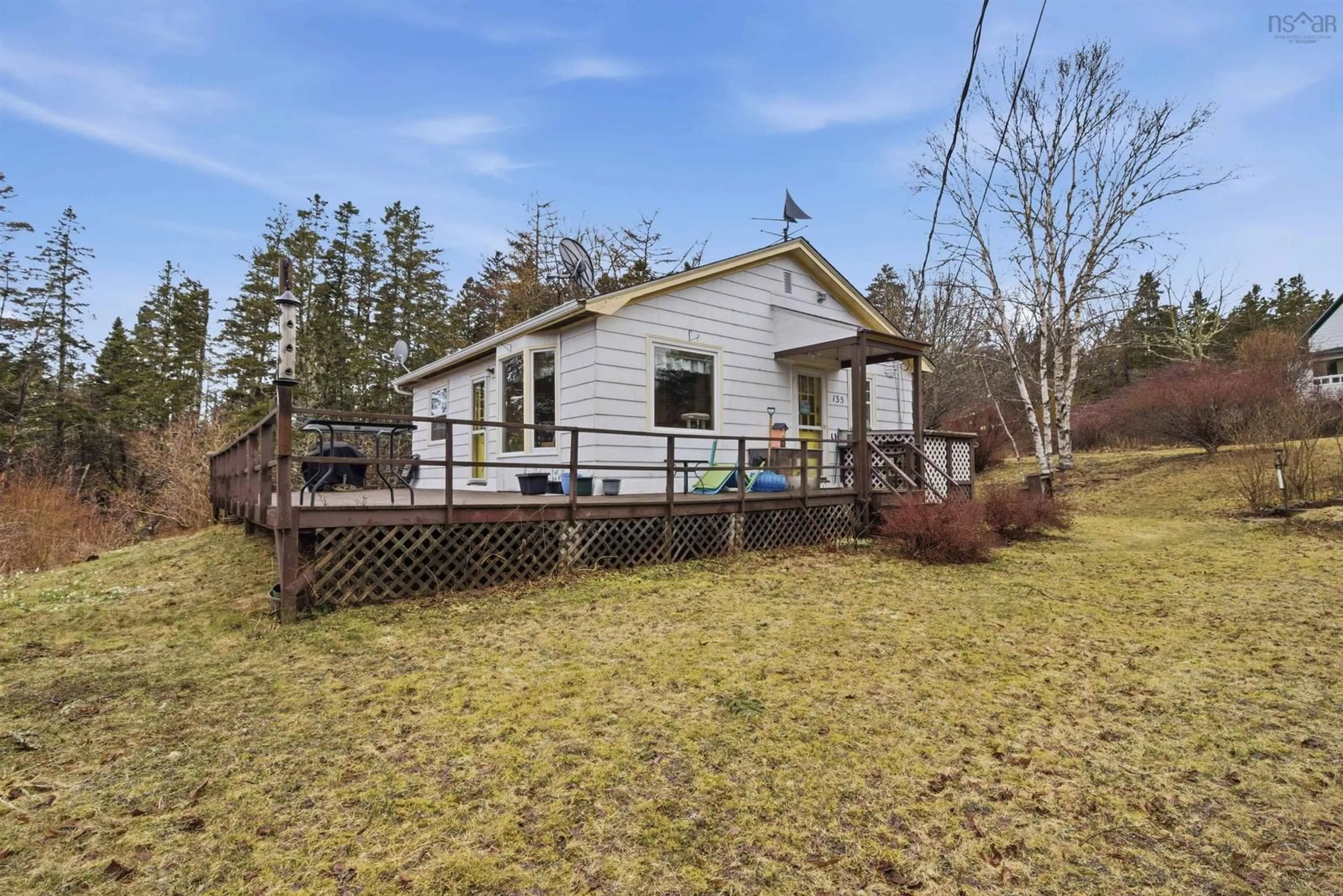 A pic from outside/outdoor area/front of a property/back of a property/a pic from drone, building for 135 Redmonds Rd, Seabright Nova Scotia B3Z 3C3