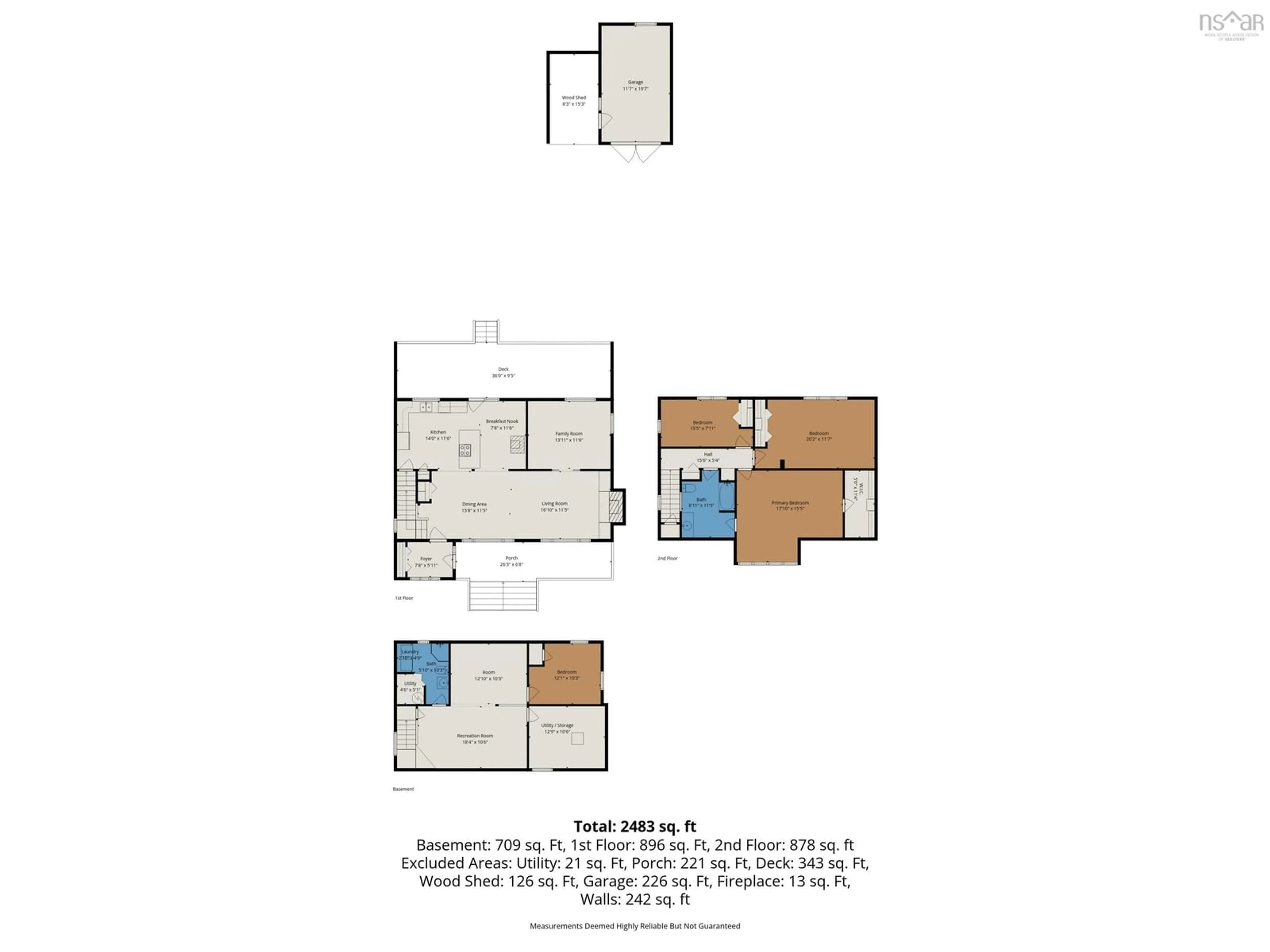Floor plan for 75 Bayview Dr, Hackett's Cove Nova Scotia B3Z 3J8