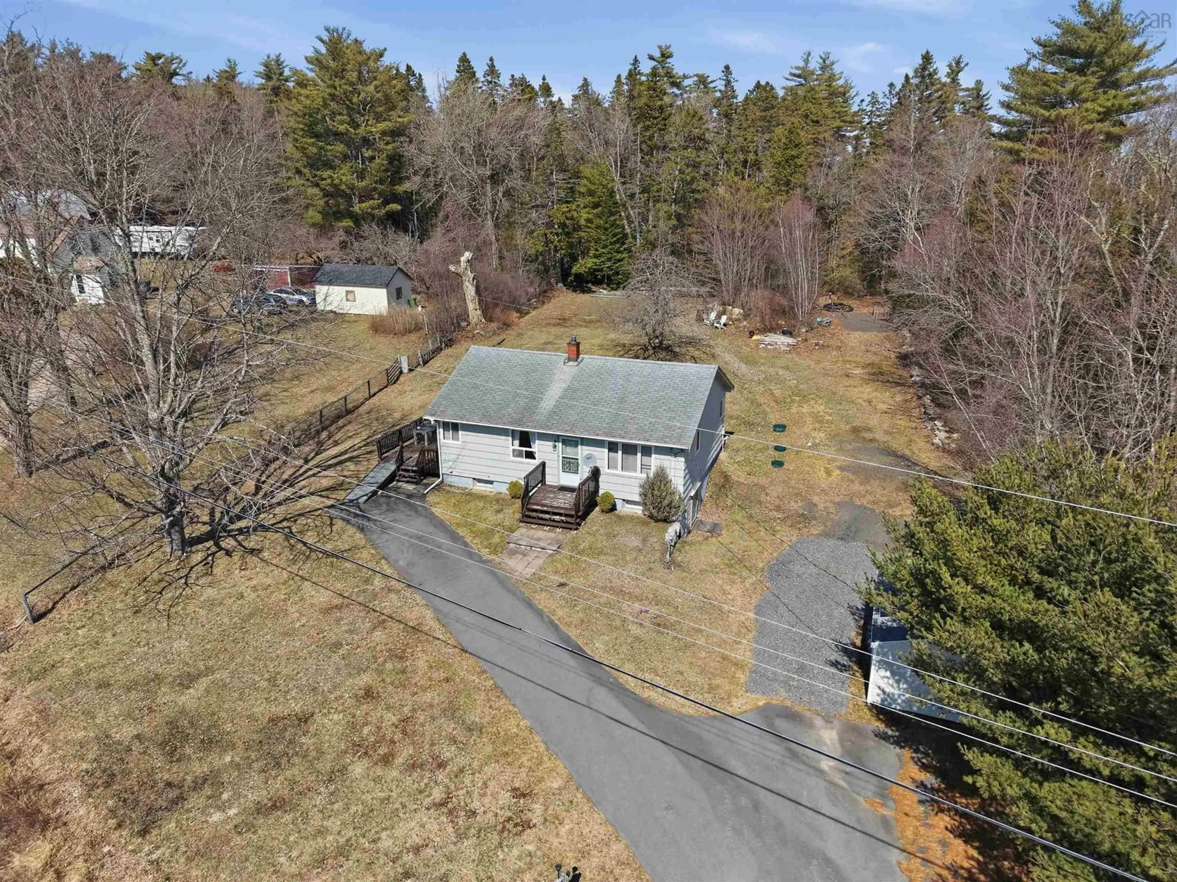 A pic from outside/outdoor area/front of a property/back of a property/a pic from drone, street for 6294 Highway 325, West Clifford Nova Scotia B4V 8H3