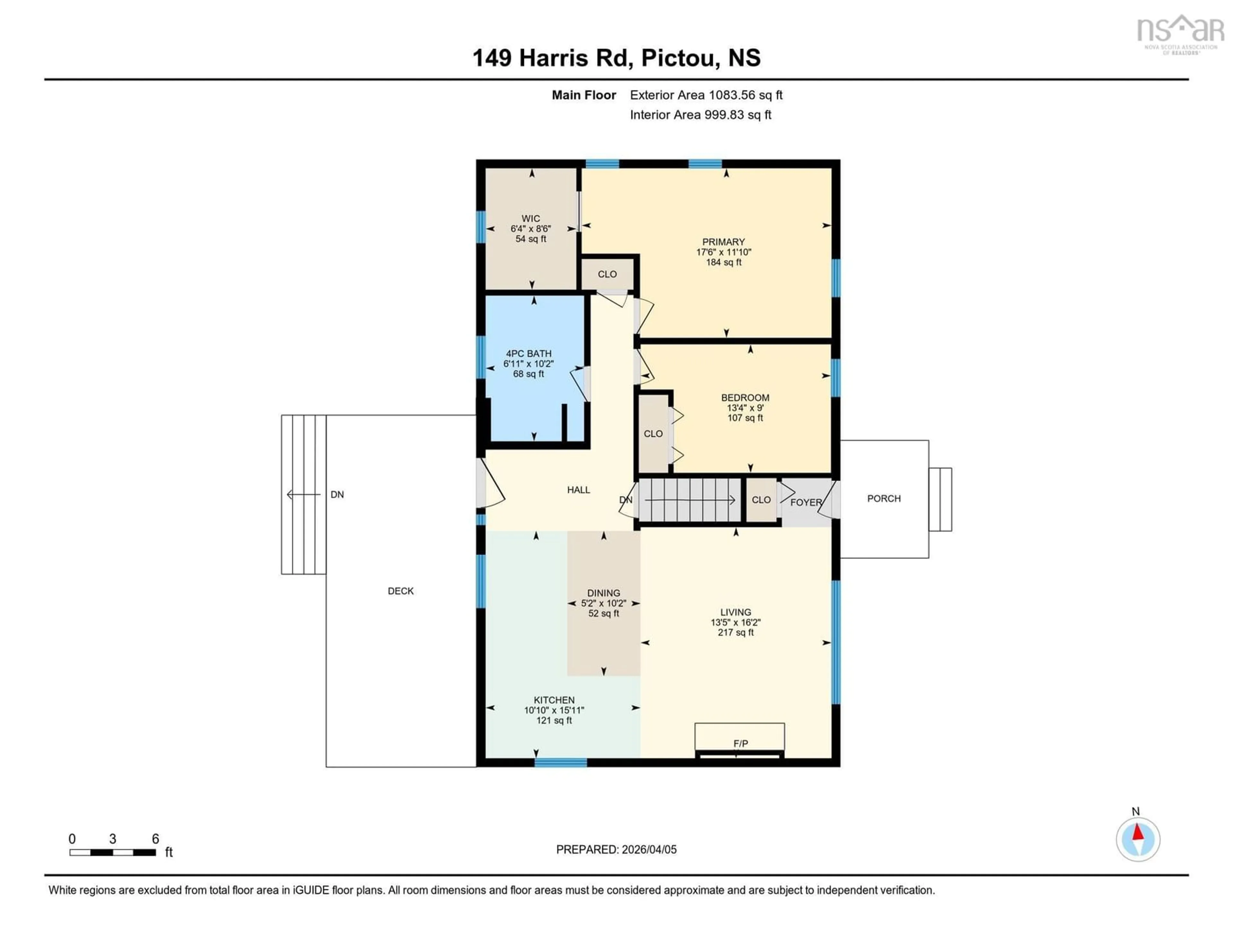 Floor plan for 149 Harris Rd, Pictou Nova Scotia B0K 1H0