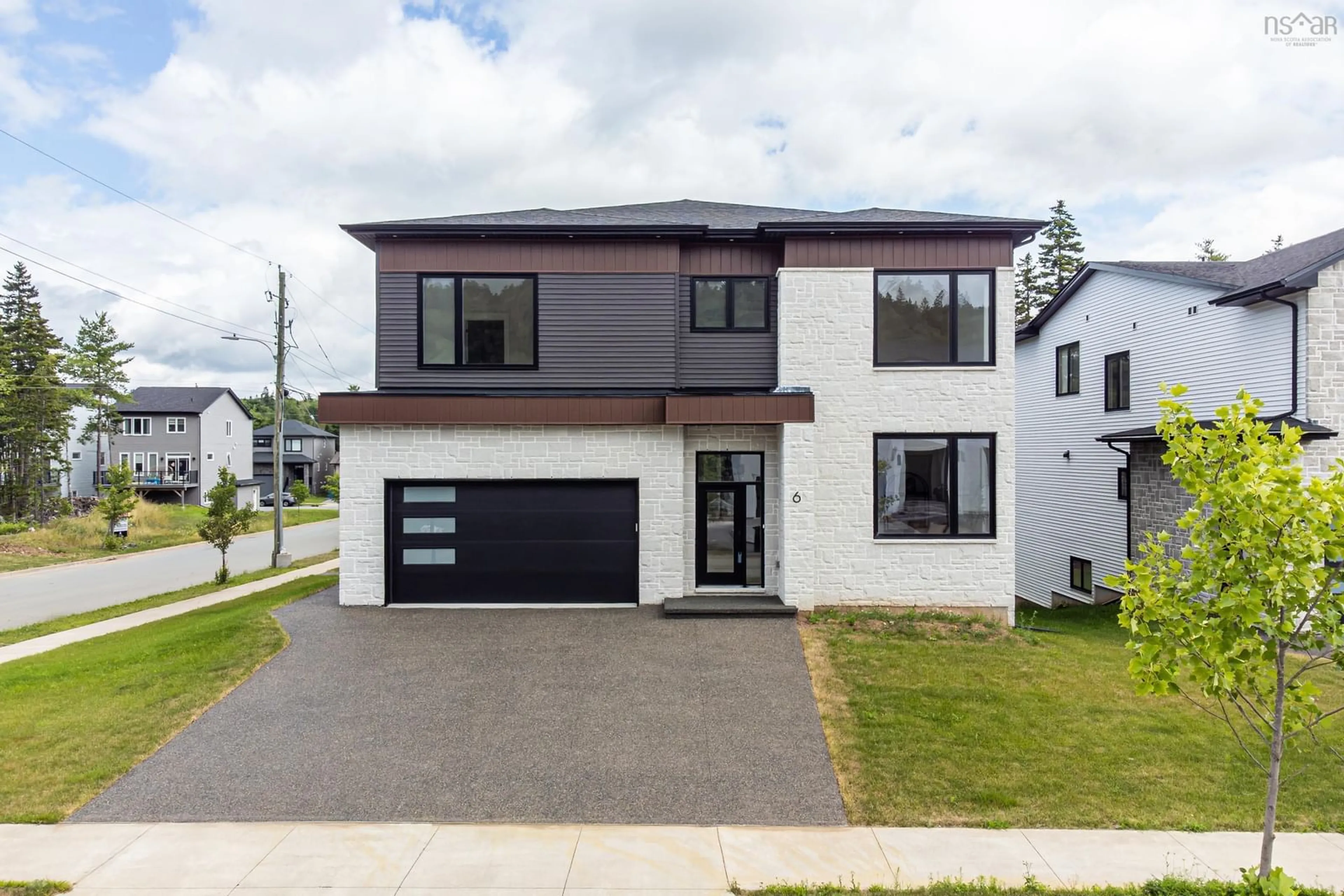 Home with brick exterior material, street for 6 Glissade Crt, Bedford Nova Scotia B4B 2K5