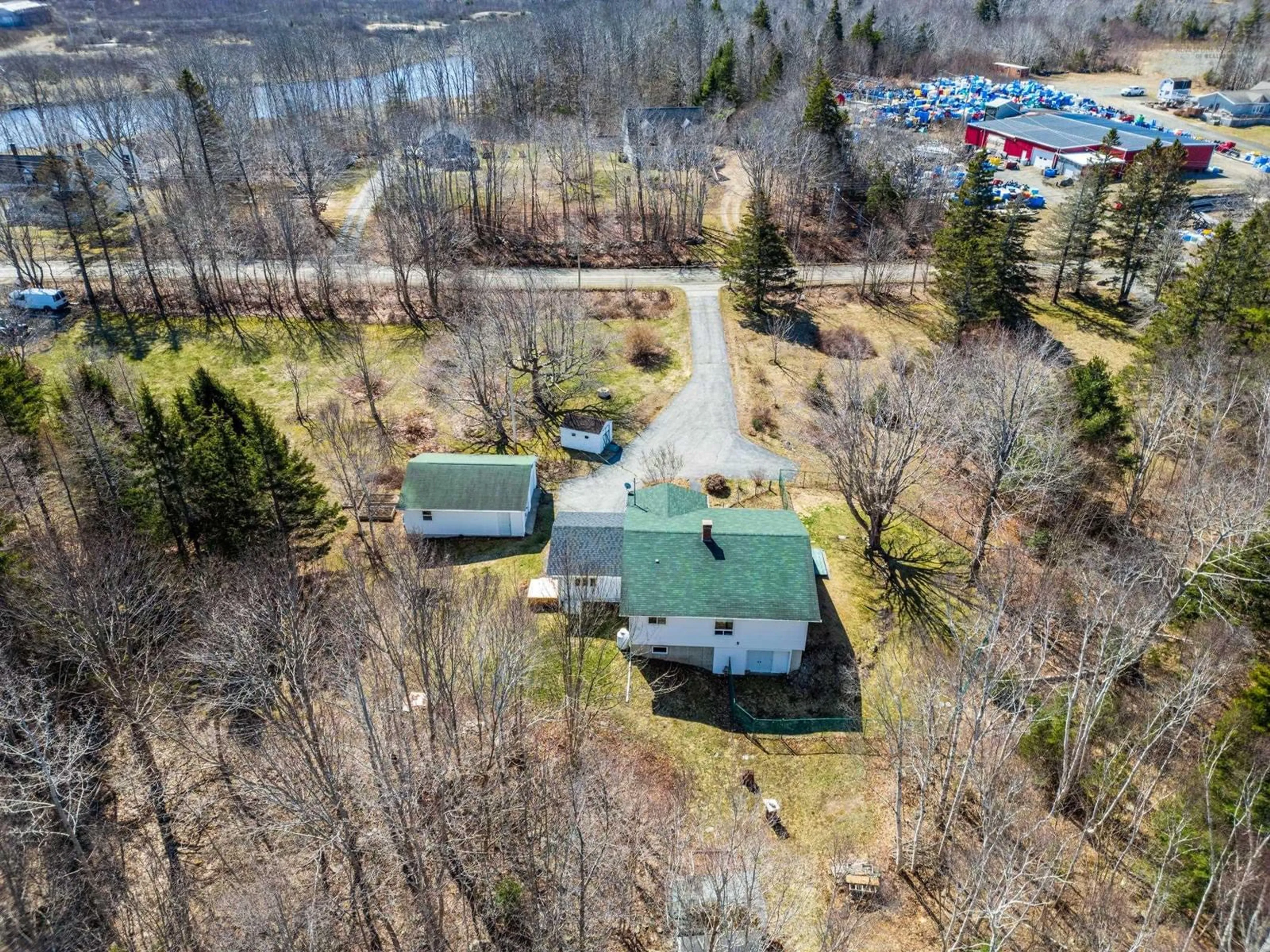 A pic from outside/outdoor area/front of a property/back of a property/a pic from drone, unknown for 89 Weymouth Falls Rd, Weymouth Nova Scotia B0W 3T0