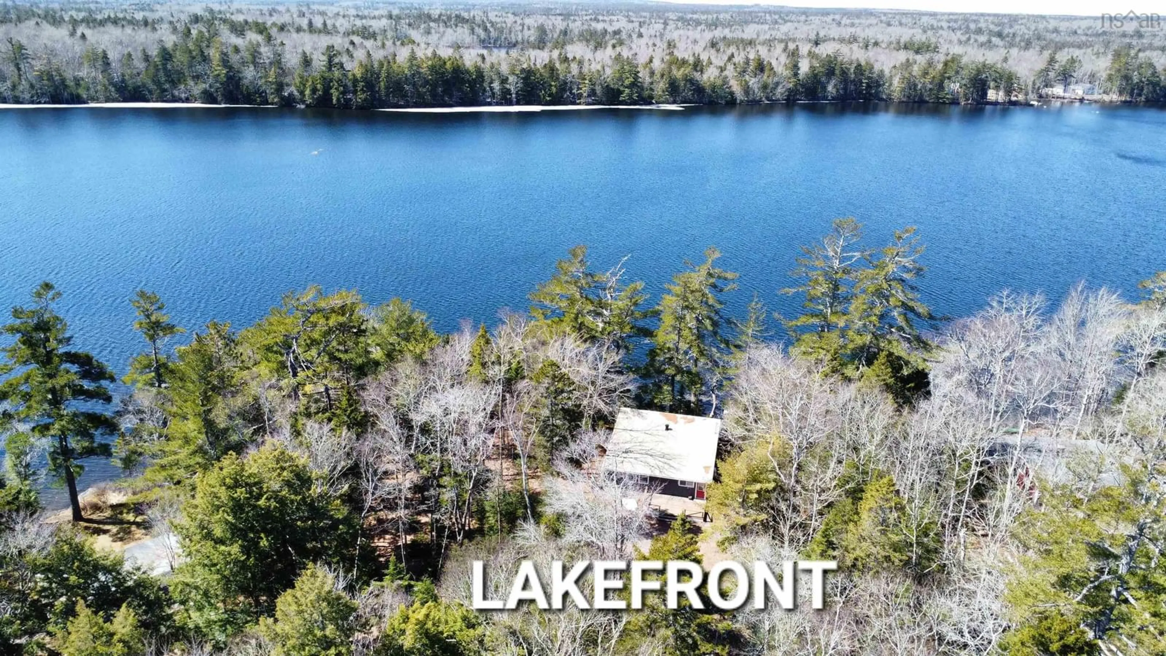 A pic from outside/outdoor area/front of a property/back of a property/a pic from drone, water/lake/river/ocean view for 4623 Highway 10 #Lot, New Albany Nova Scotia B0S 1P0