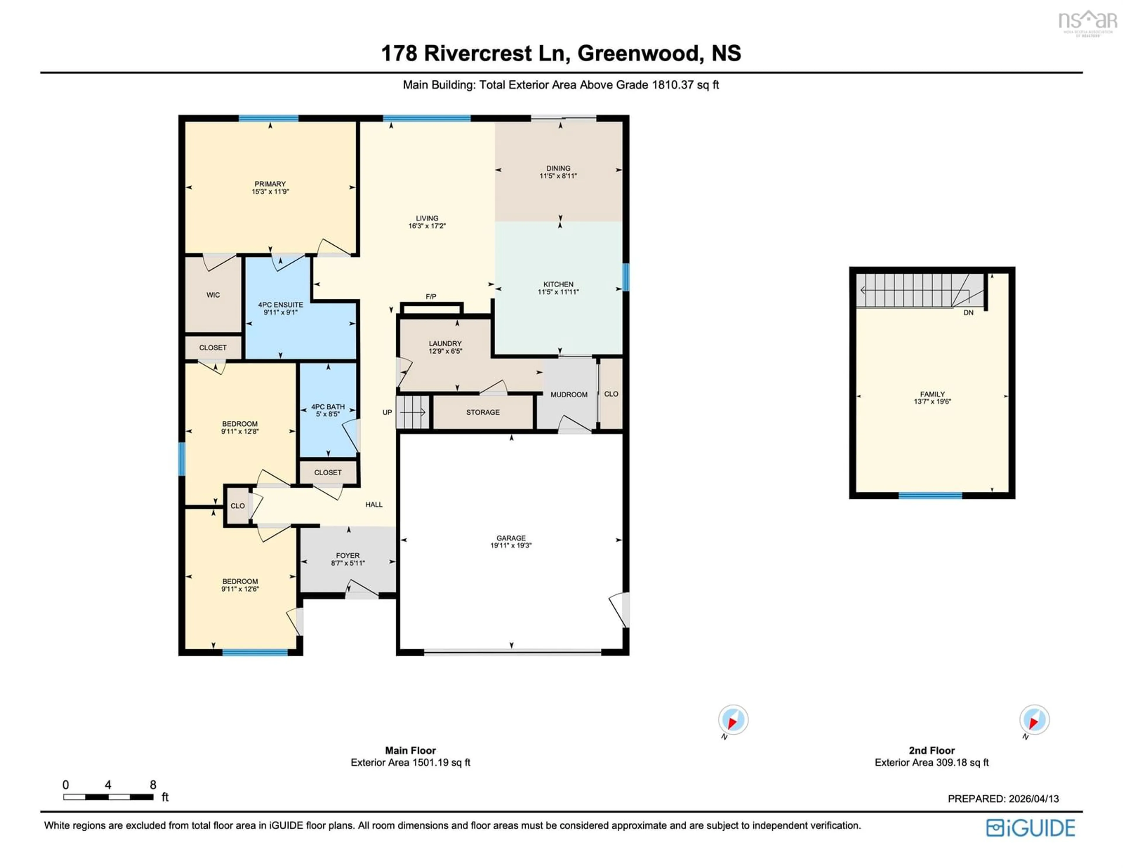 Floor plan for 178 Rivercrest Lane, Greenwood Nova Scotia B0P 1R0