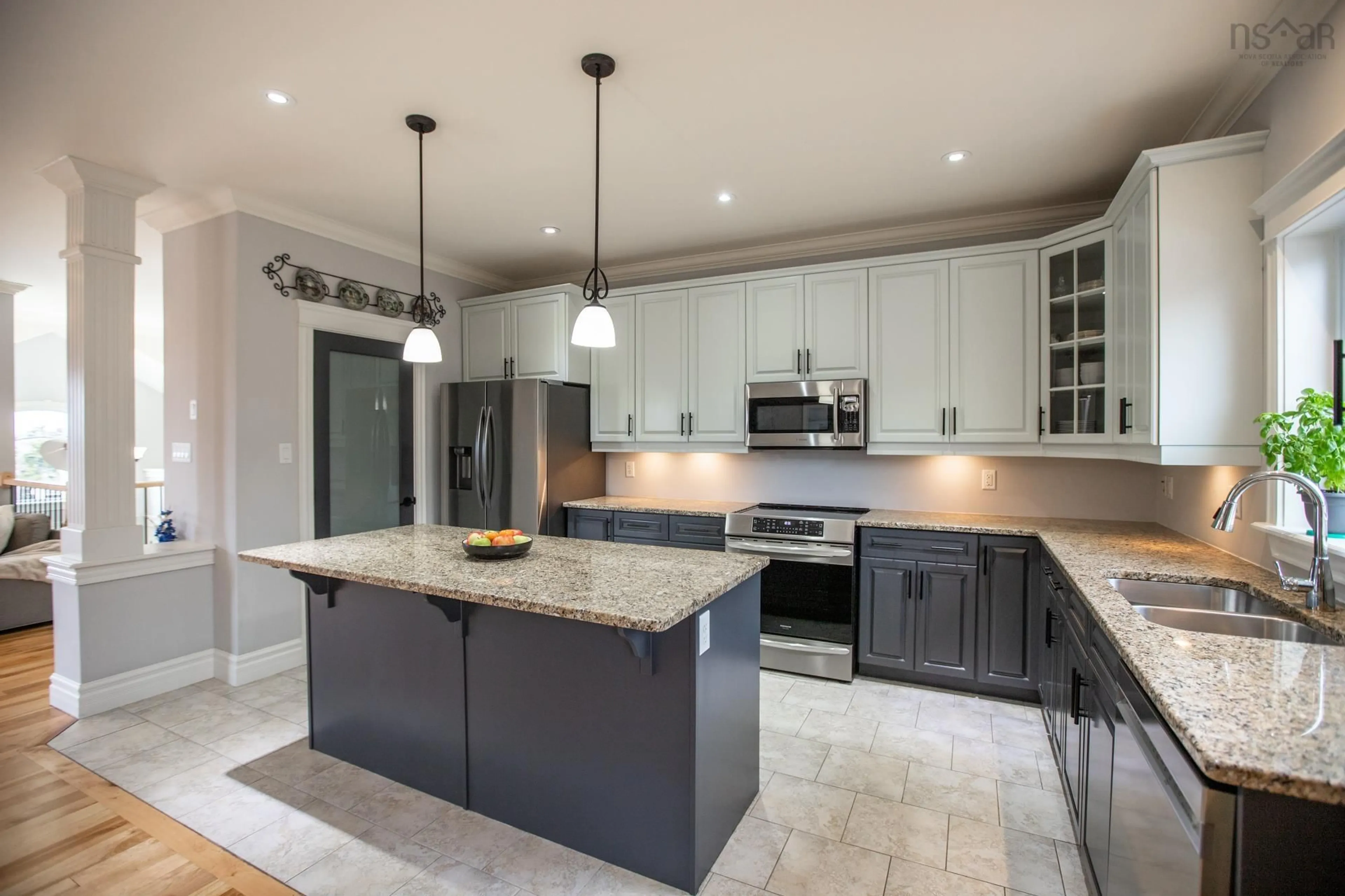 Open concept kitchen, ceramic/tile floor for 52 Cherrywood Dr, Dartmouth Nova Scotia B2V 0A8