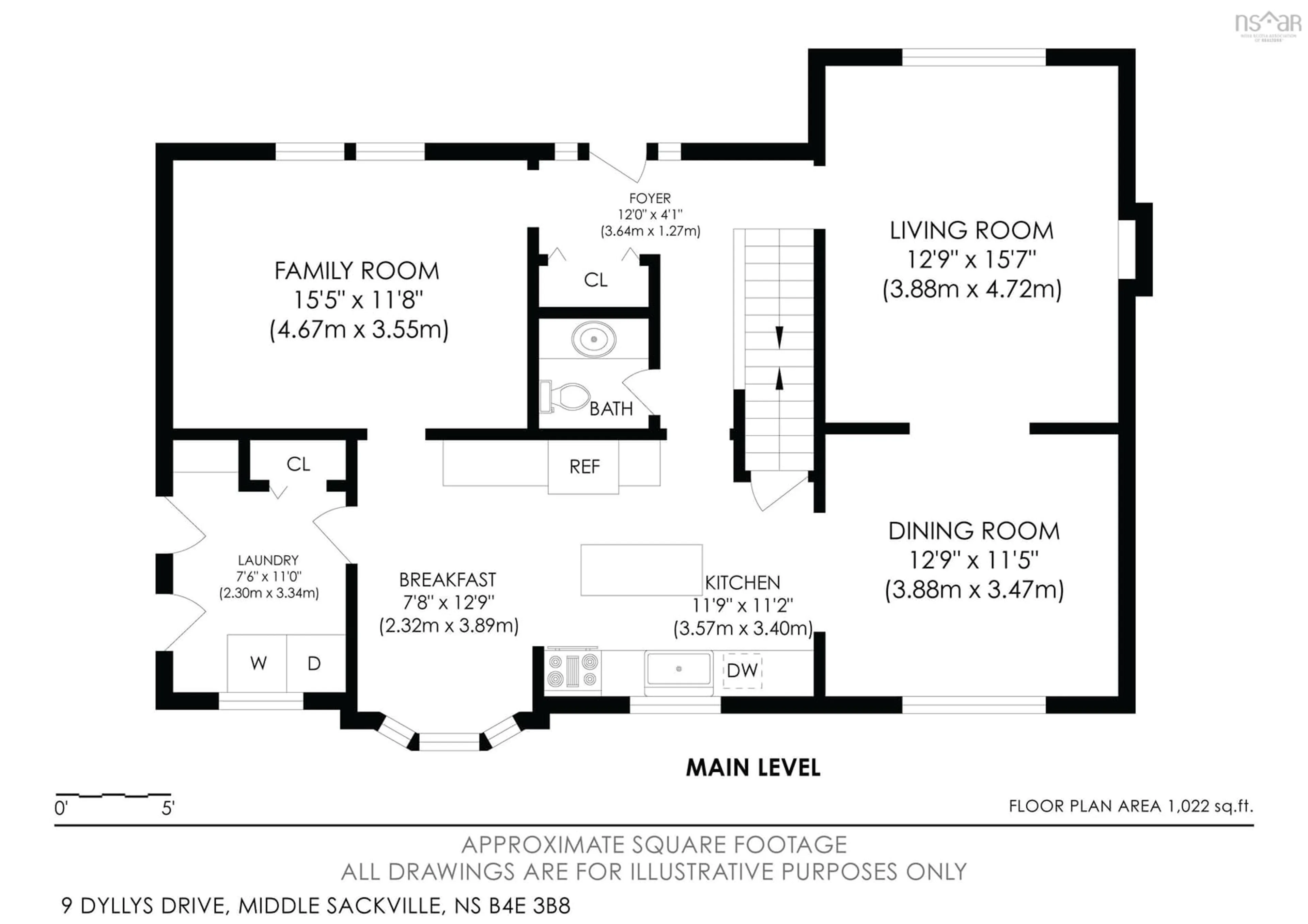 Floor plan for 9 Dyllys Dr, Middle Sackville Nova Scotia B4E 3B8