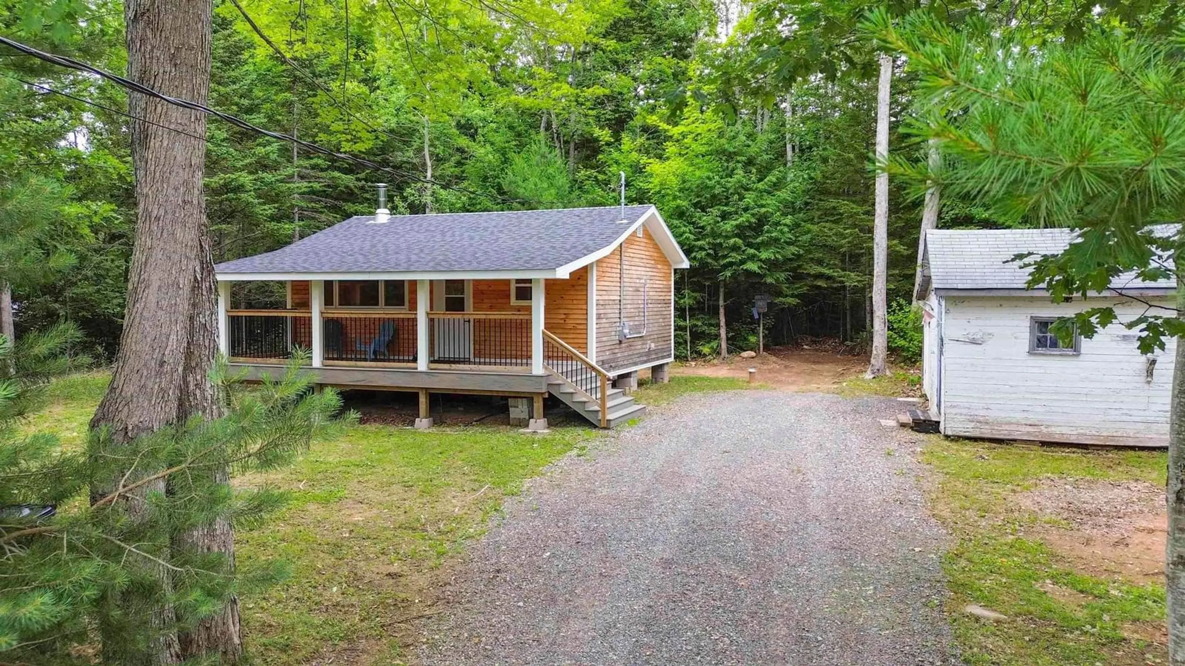 A pic from outside/outdoor area/front of a property/back of a property/a pic from drone, unknown for 34 Cove Rd, East Dalhousie Nova Scotia B0P 1H0