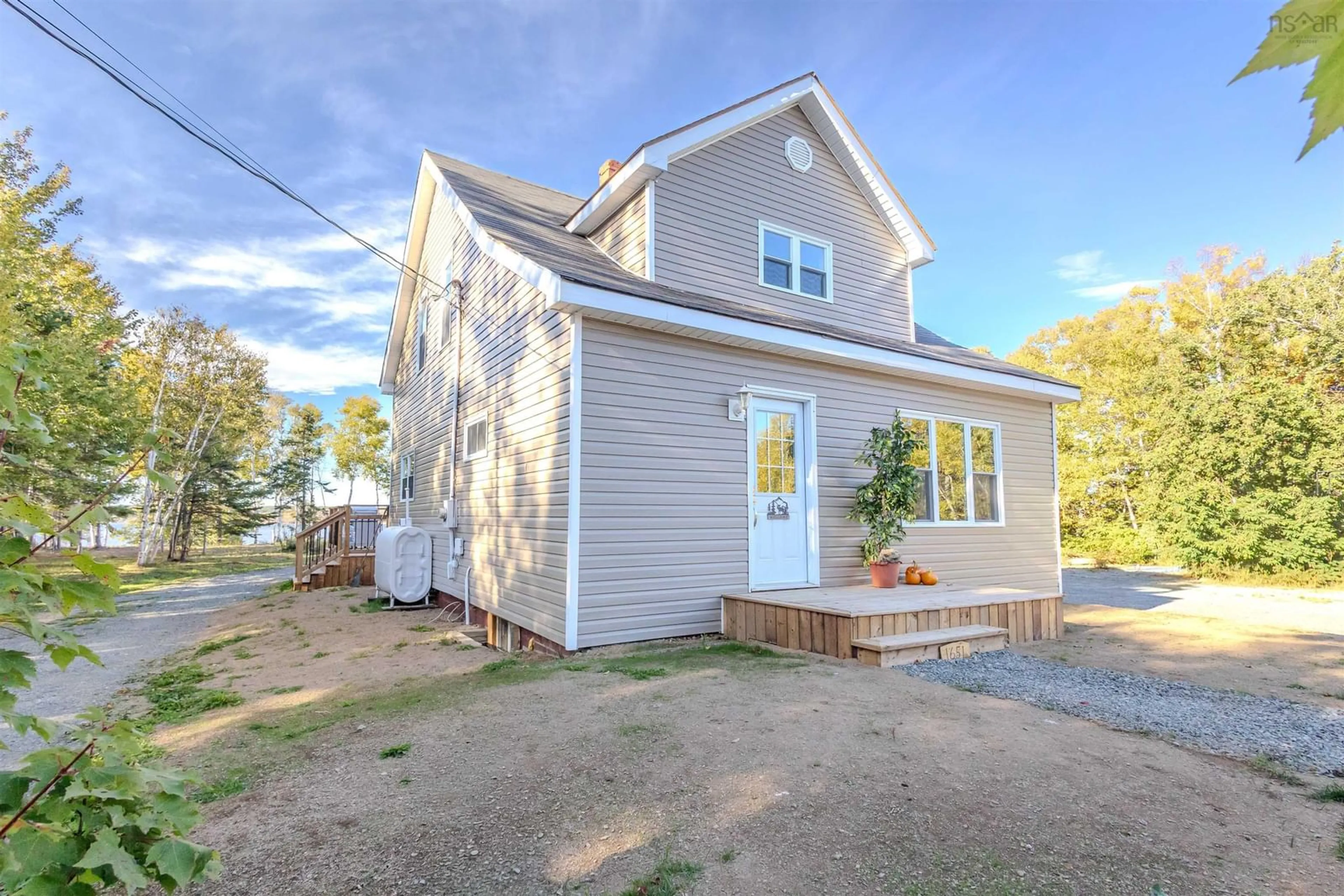 A pic from outside/outdoor area/front of a property/back of a property/a pic from drone, street for 1651 Trout Brook Rd, Albert Bridge Nova Scotia B1K 2L2