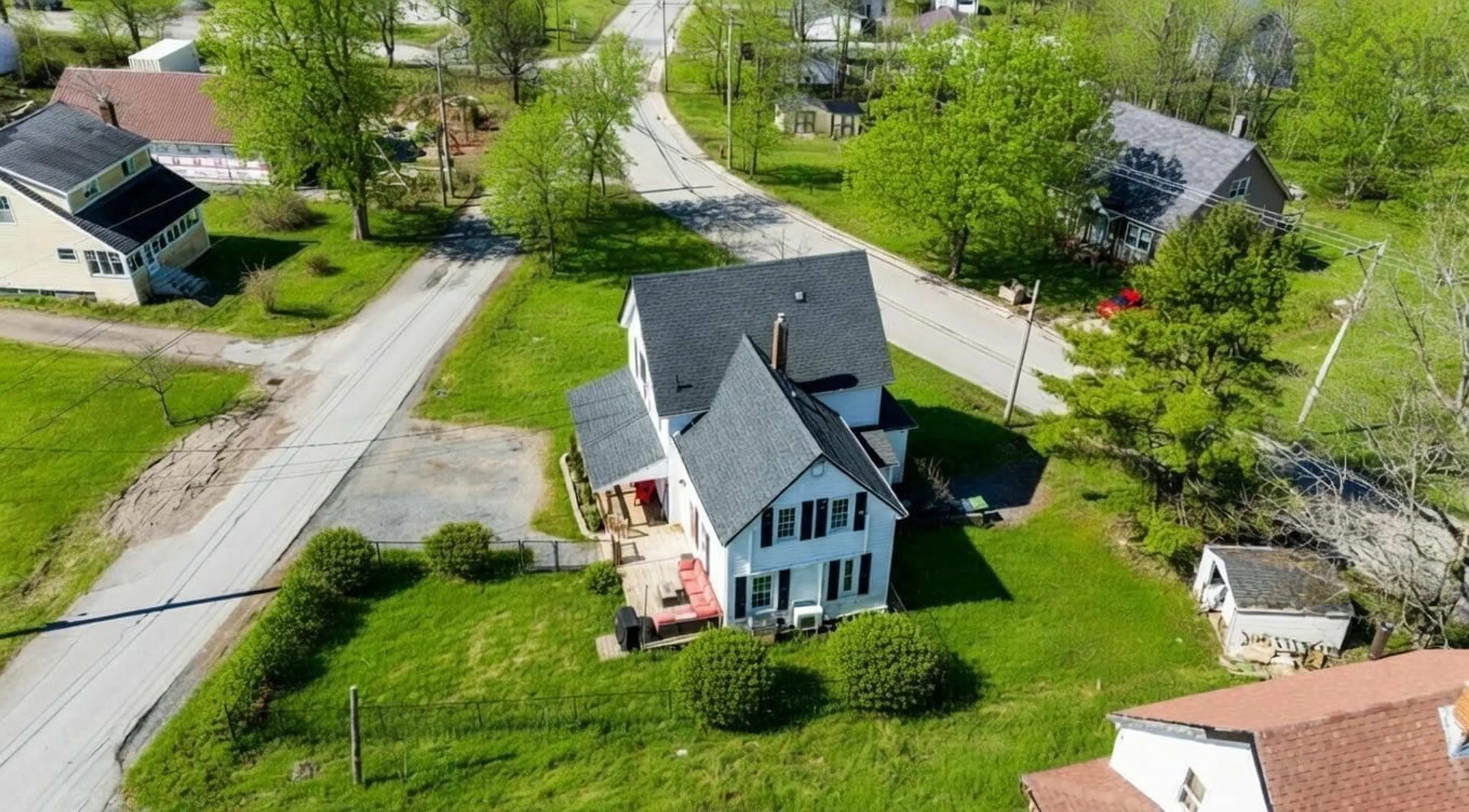 A pic from outside/outdoor area/front of a property/back of a property/a pic from drone, street for 10 Pleasant Hill, Stewiacke Nova Scotia B0N 2J0