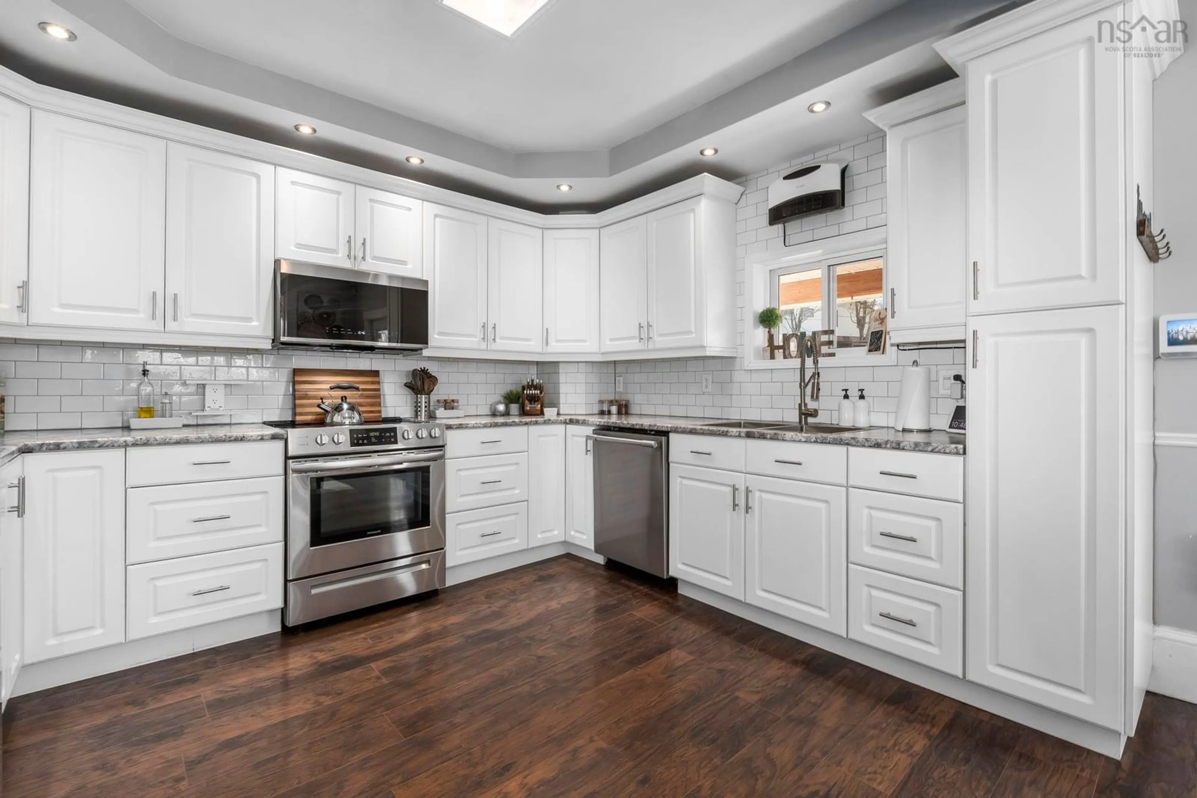 Open concept kitchen, ceramic/tile floor for 10 Pleasant Hill, Stewiacke Nova Scotia B0N 2J0