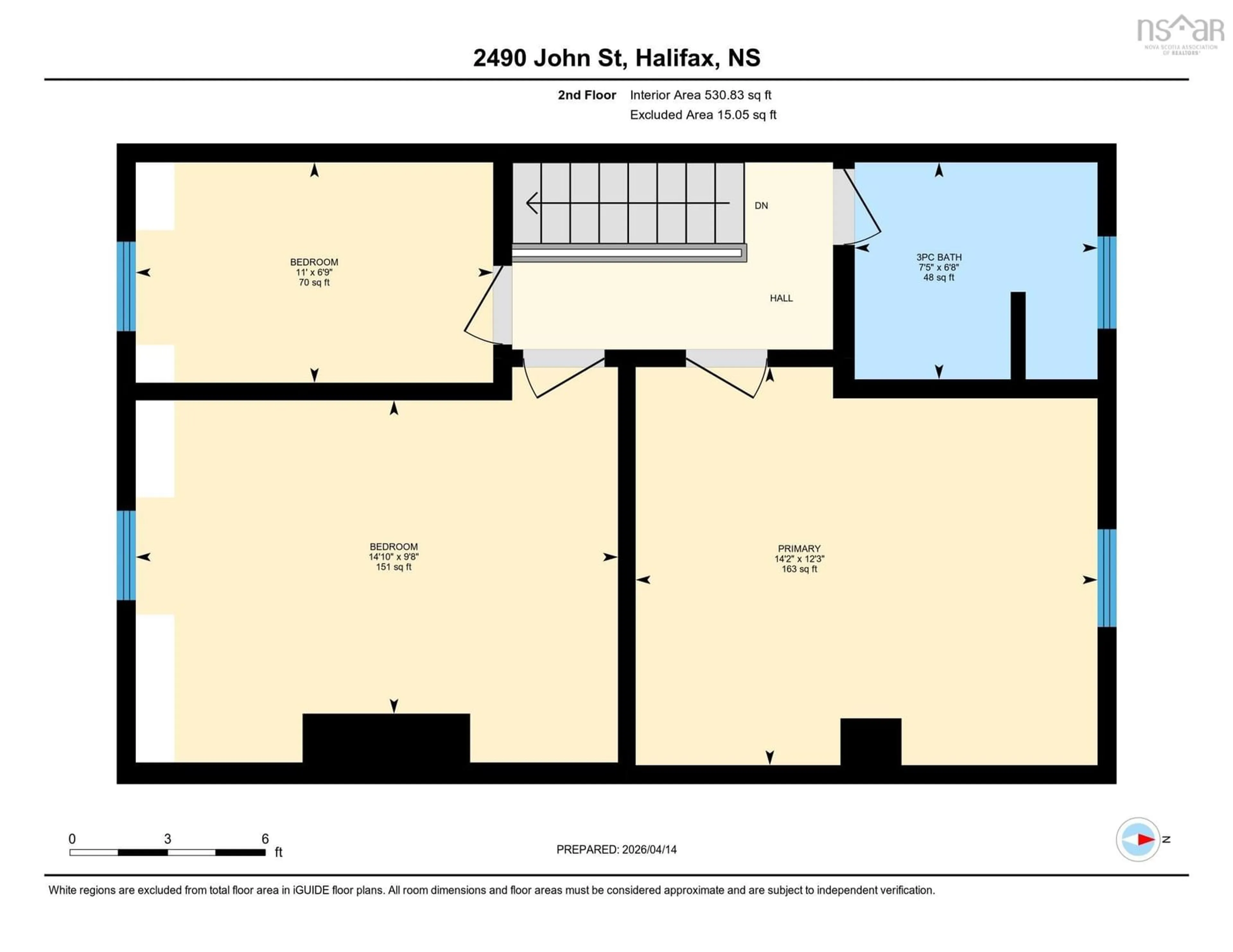 Floor plan for 2490 John St, Halifax Nova Scotia B3K 4K7
