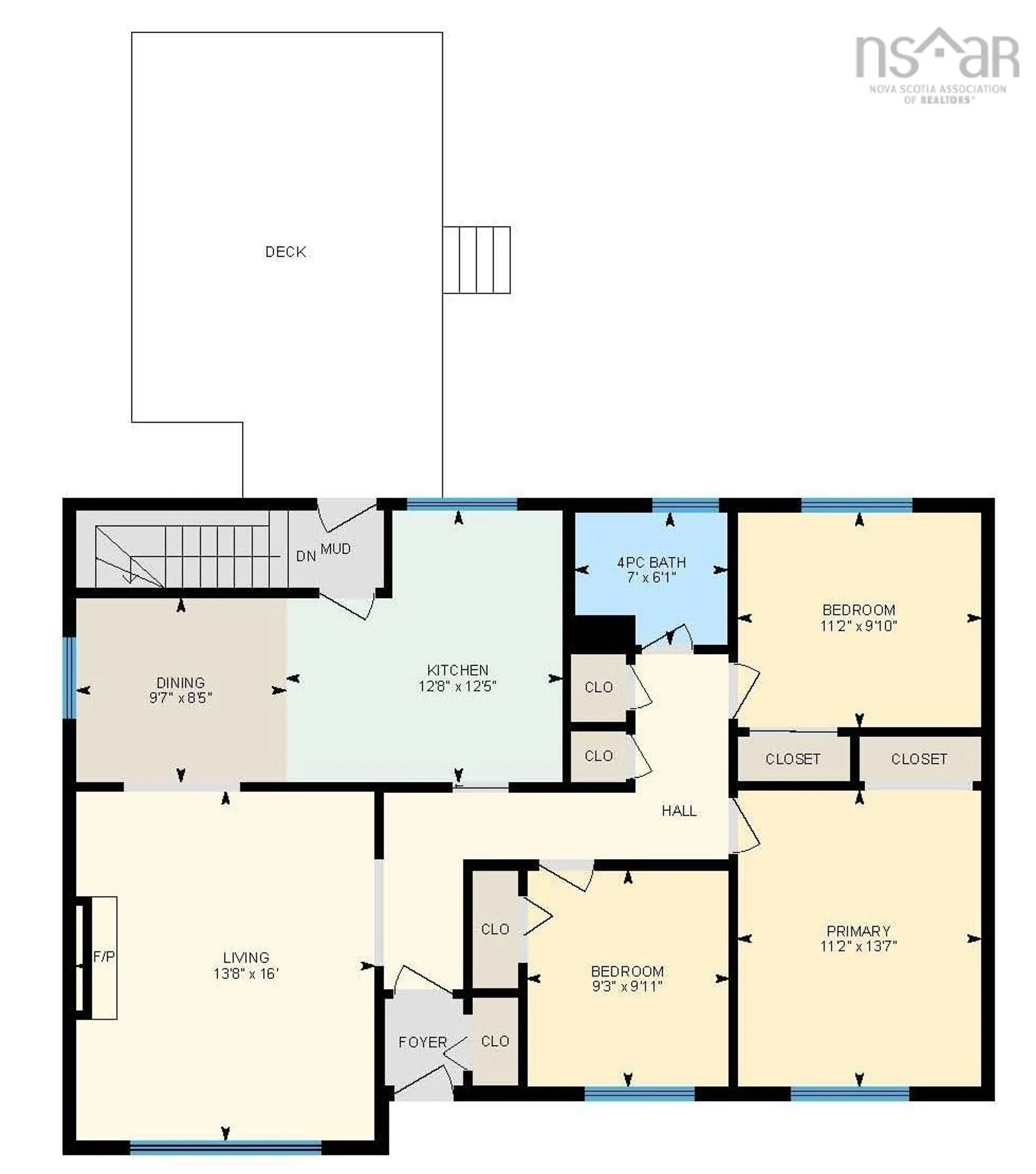 Floor plan for 105 Chappell St, Dartmouth Nova Scotia B3A 3P9
