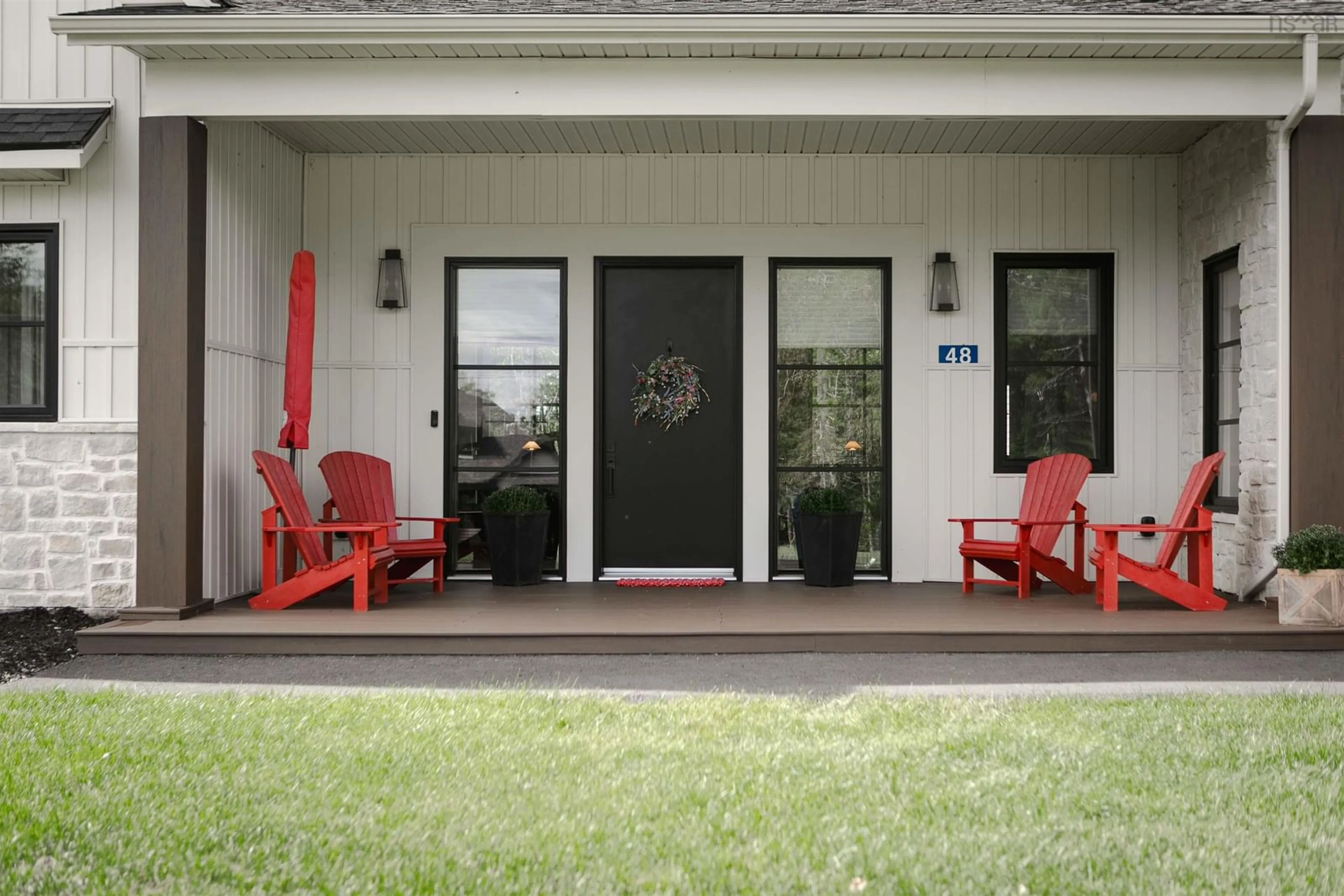 Patio, street for 48 Heatherton Cres, Fall River Nova Scotia B2T 0V1