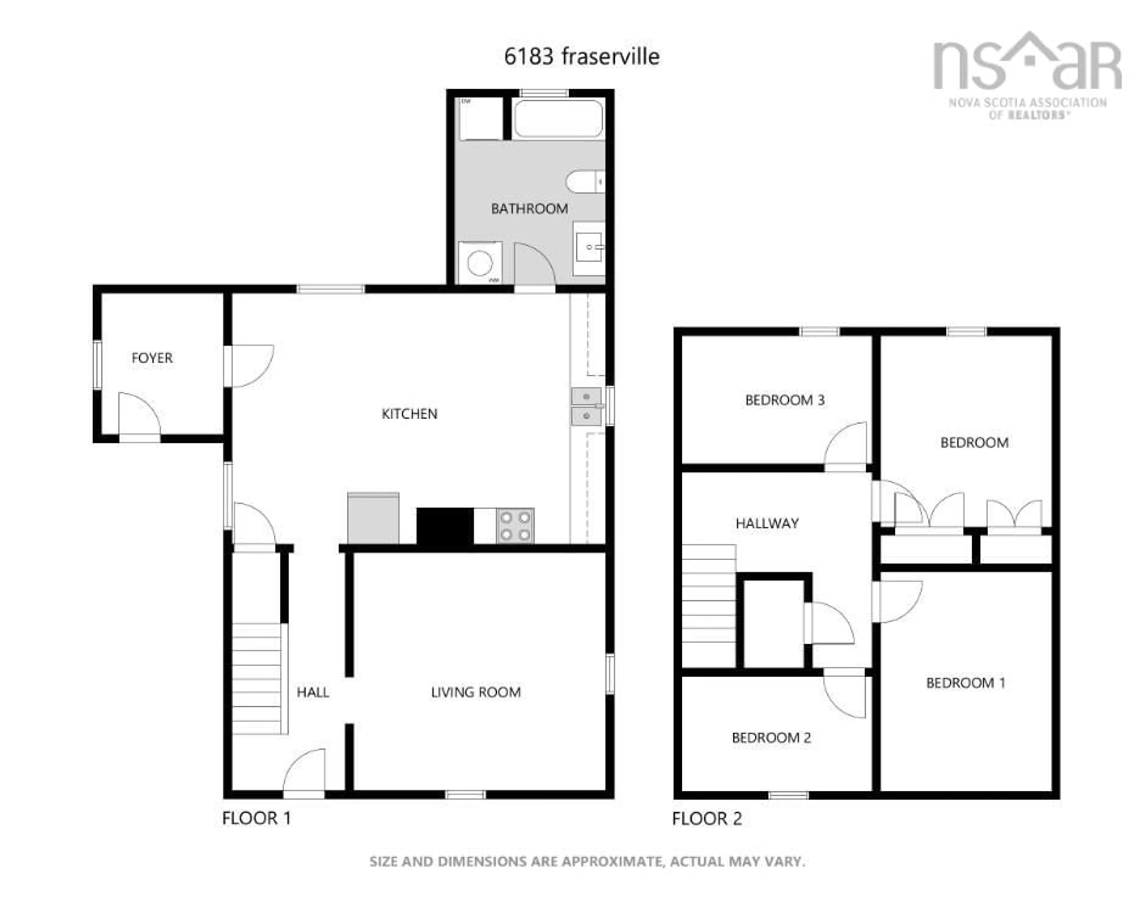 Floor plan for 6183 Highway 209, Fraserville Nova Scotia B0M 1S0