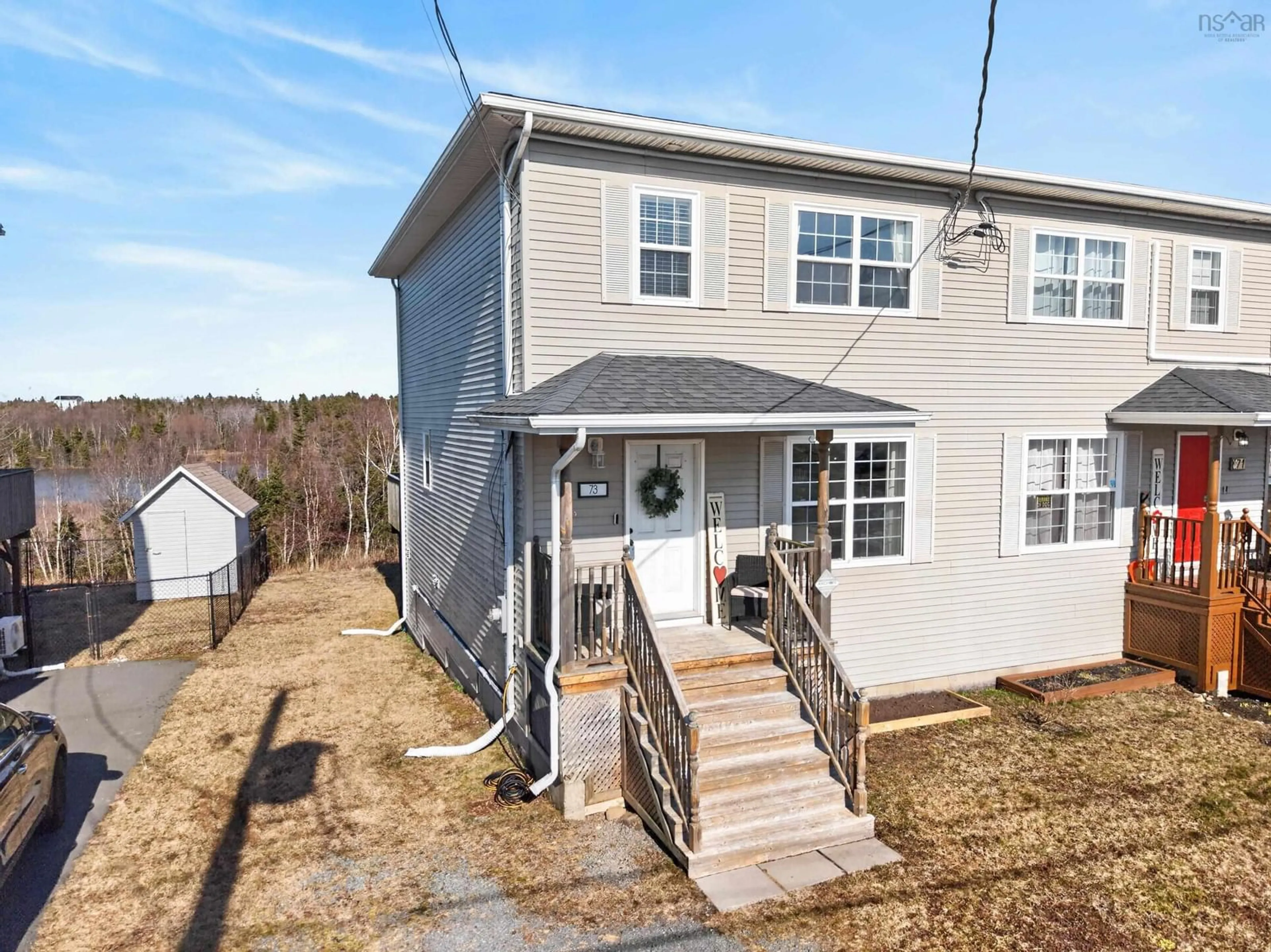 A pic from outside/outdoor area/front of a property/back of a property/a pic from drone, street for 73 Atikian Dr, Eastern Passage Nova Scotia B3G 0A9