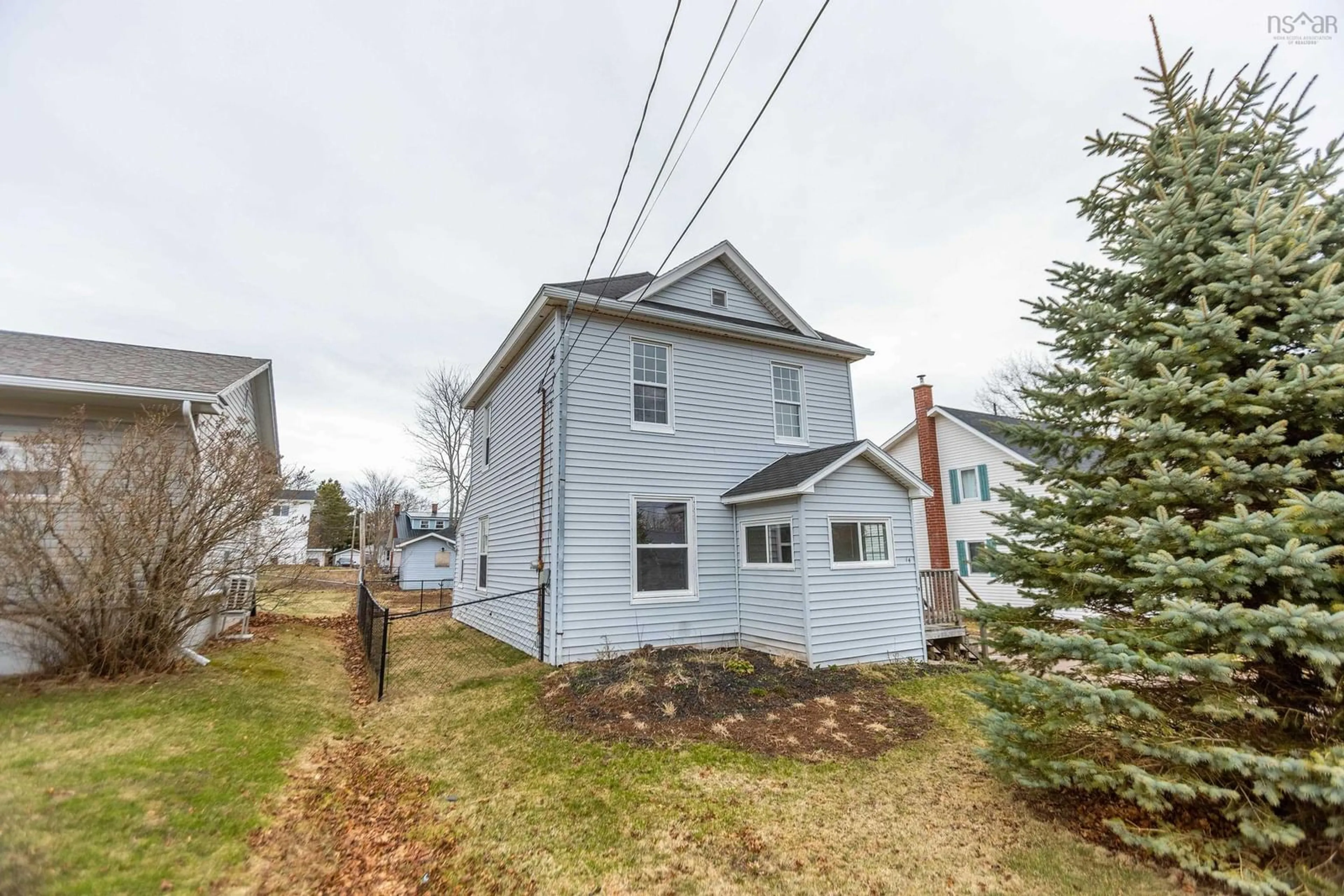 A pic from outside/outdoor area/front of a property/back of a property/a pic from drone, street for 14 Allison Ave, Amherst Nova Scotia B4H 3V4