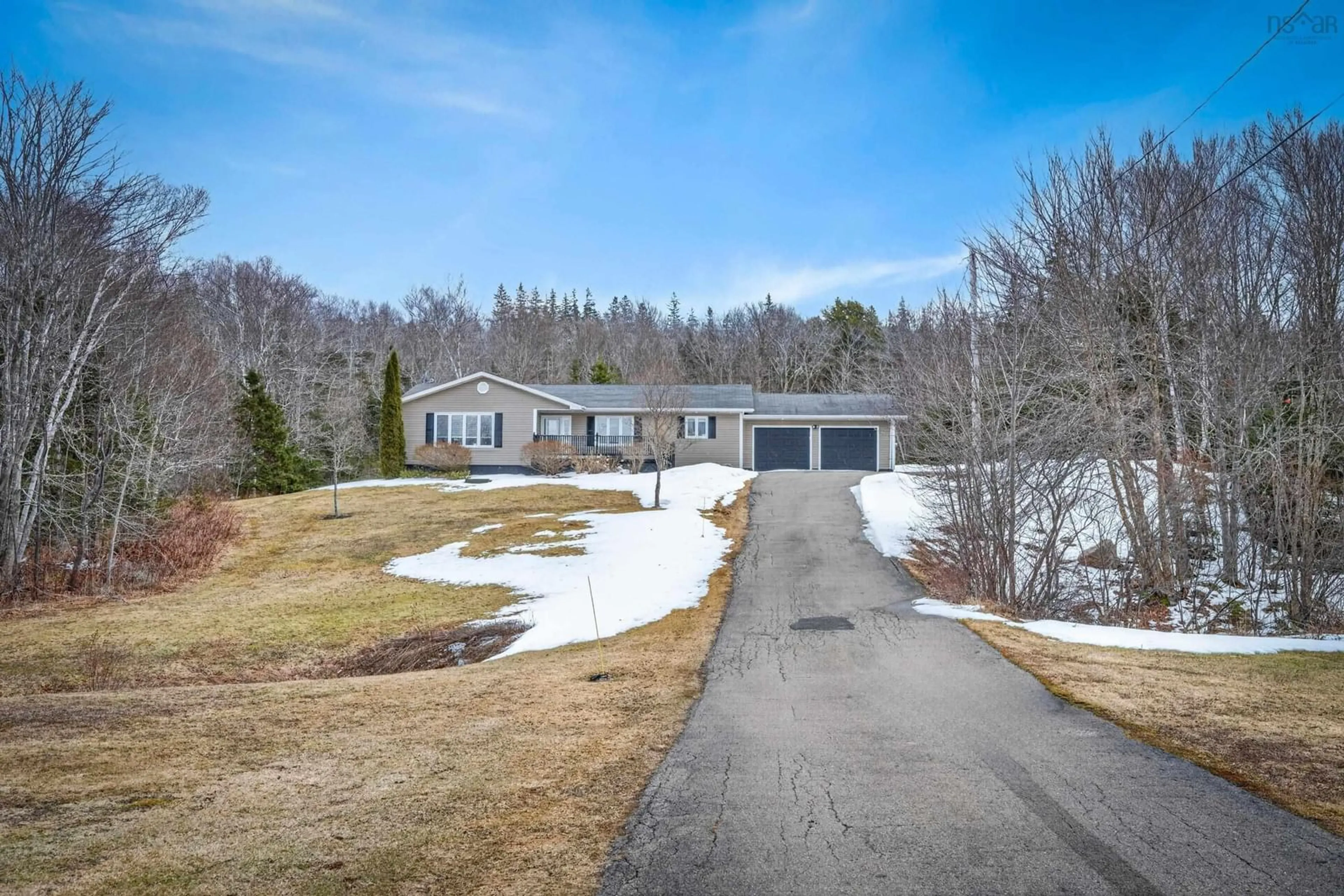 A pic from outside/outdoor area/front of a property/back of a property/a pic from drone, street for 4155 East Bay Hwy, East Bay Nova Scotia B1J 1M9