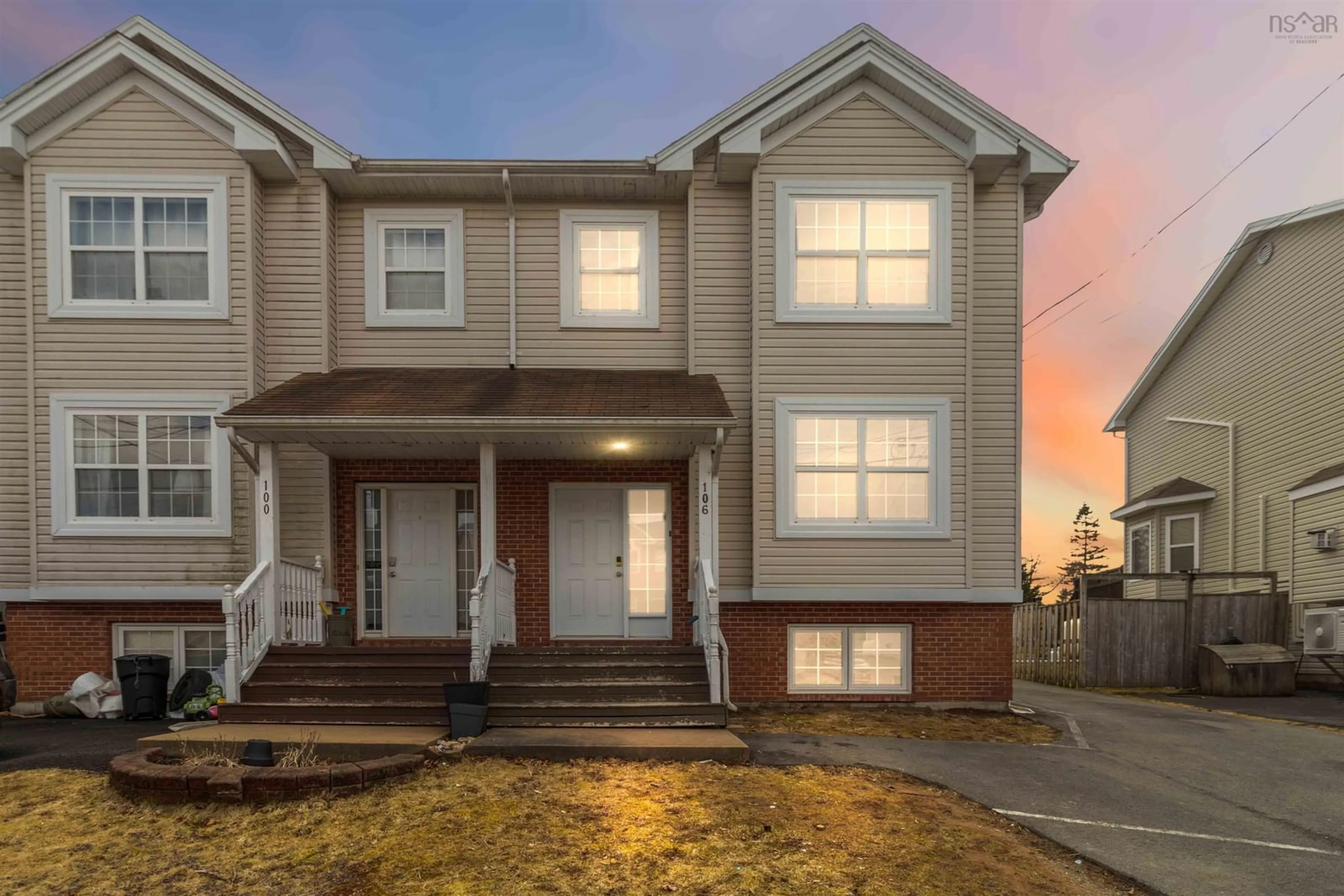 Home with vinyl exterior material, street for 106 States Lane, Beechville Nova Scotia B3T 2H8