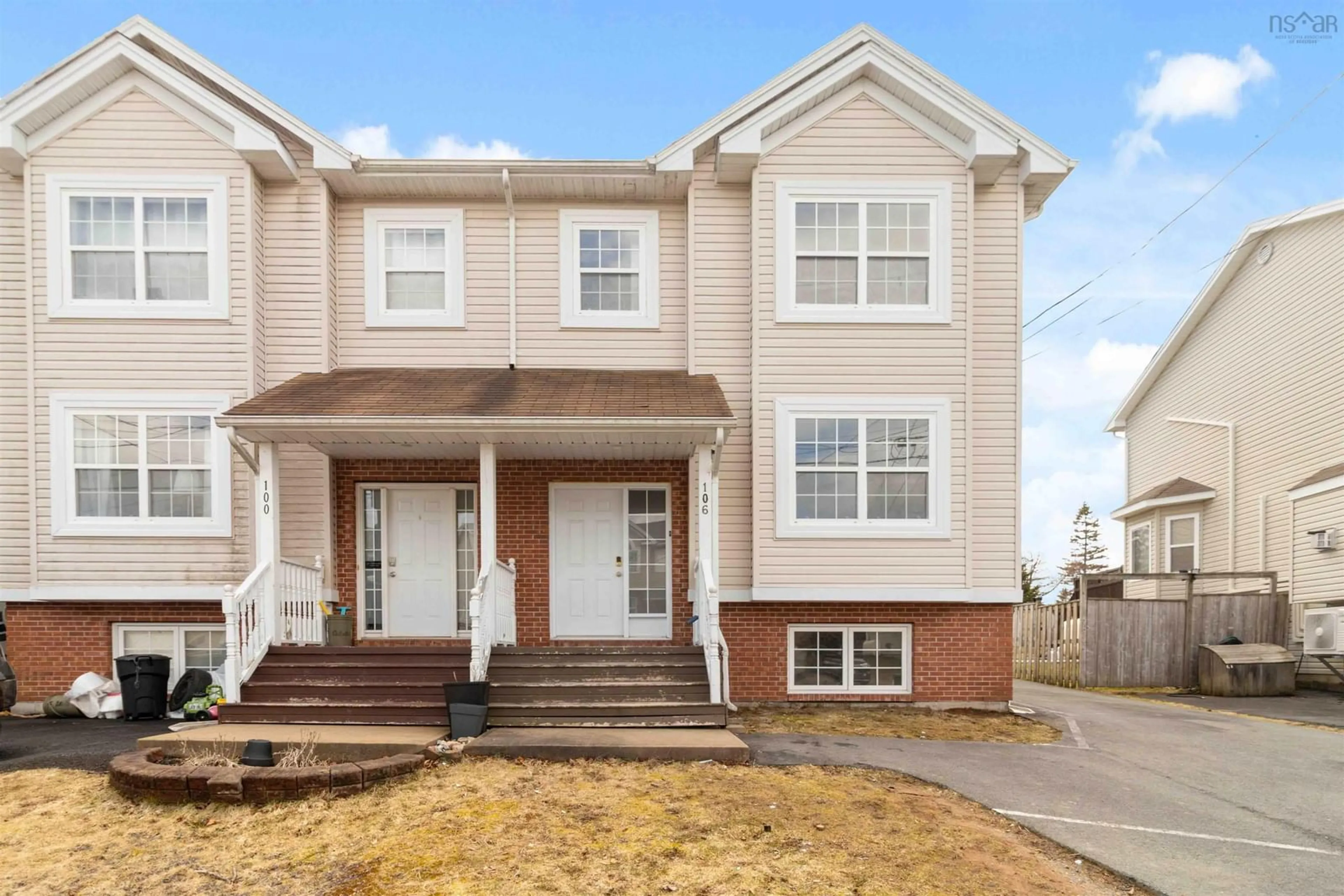 Home with vinyl exterior material, street for 106 States Lane, Beechville Nova Scotia B3T 2H8