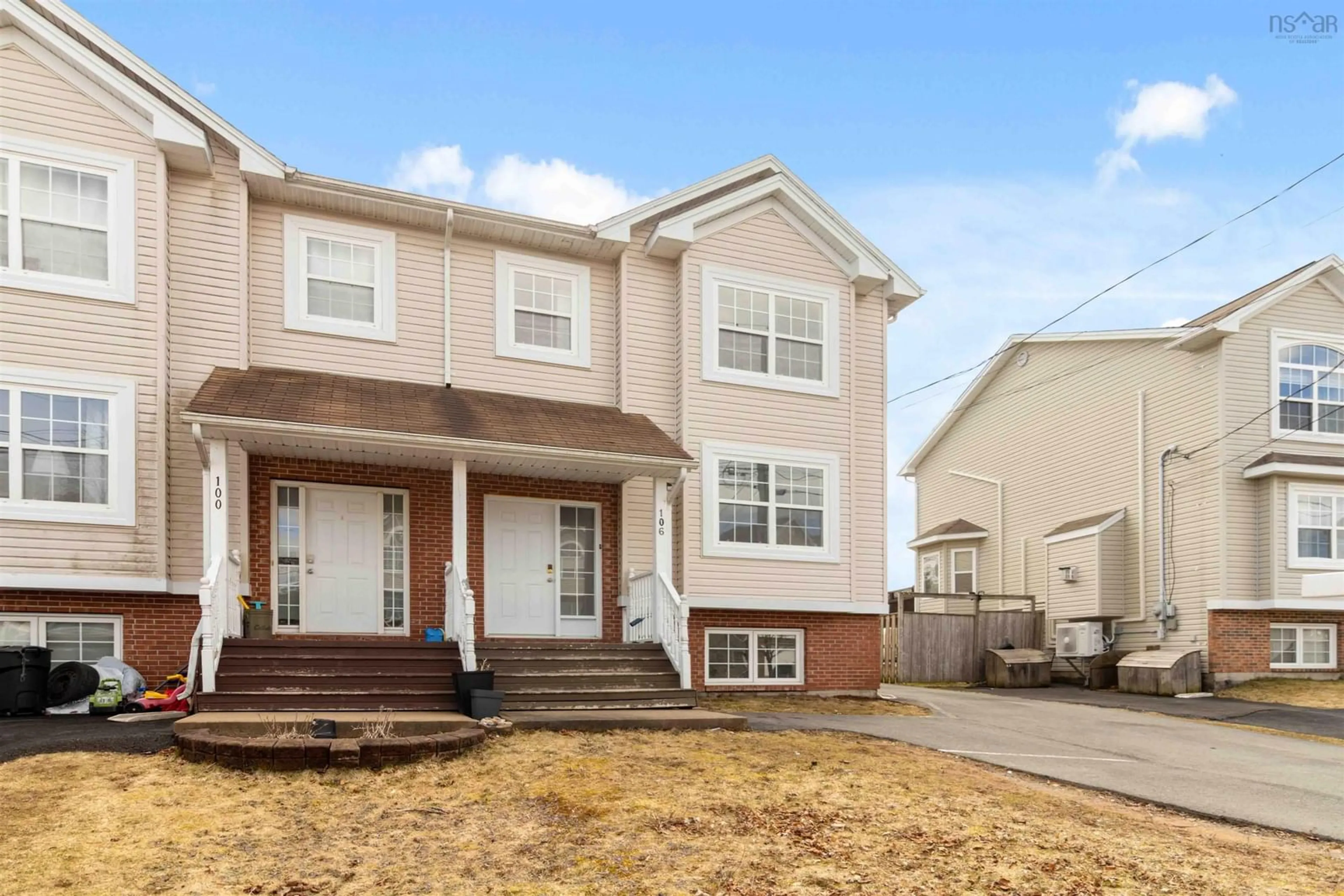 Home with vinyl exterior material, street for 106 States Lane, Beechville Nova Scotia B3T 2H8