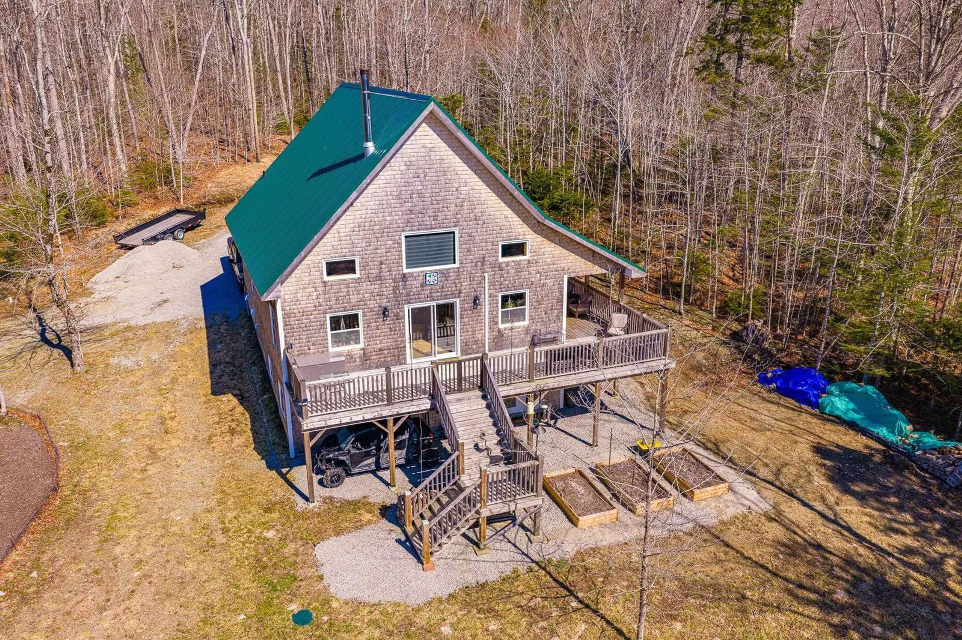 A pic from outside/outdoor area/front of a property/back of a property/a pic from drone, building for 28 Fisherman Path, North Kemptville Nova Scotia B5A 5P2