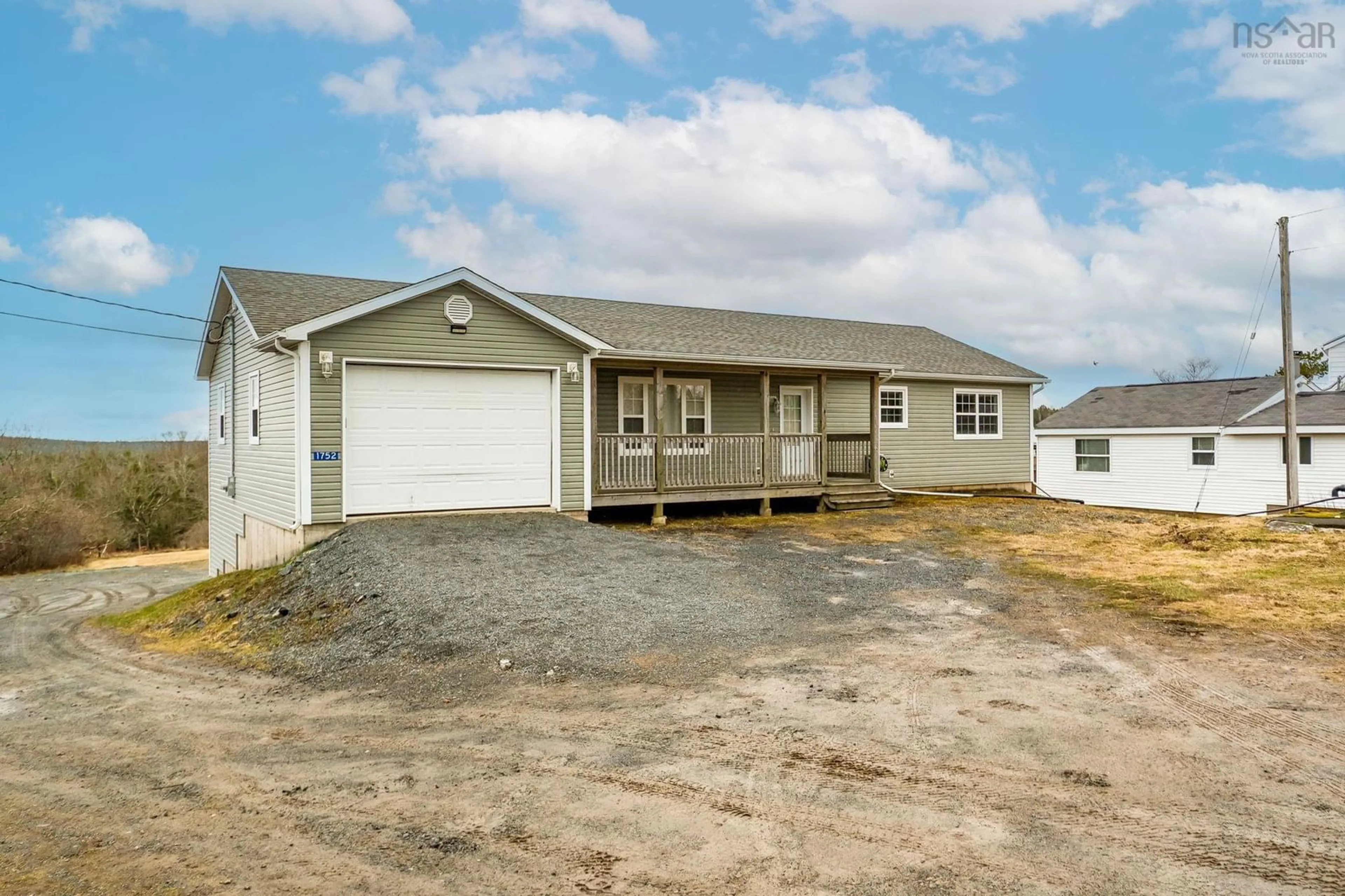 Home with vinyl exterior material, street for 1752 Hammonds Plains Rd, Hammonds Plains Nova Scotia B4B 1P5