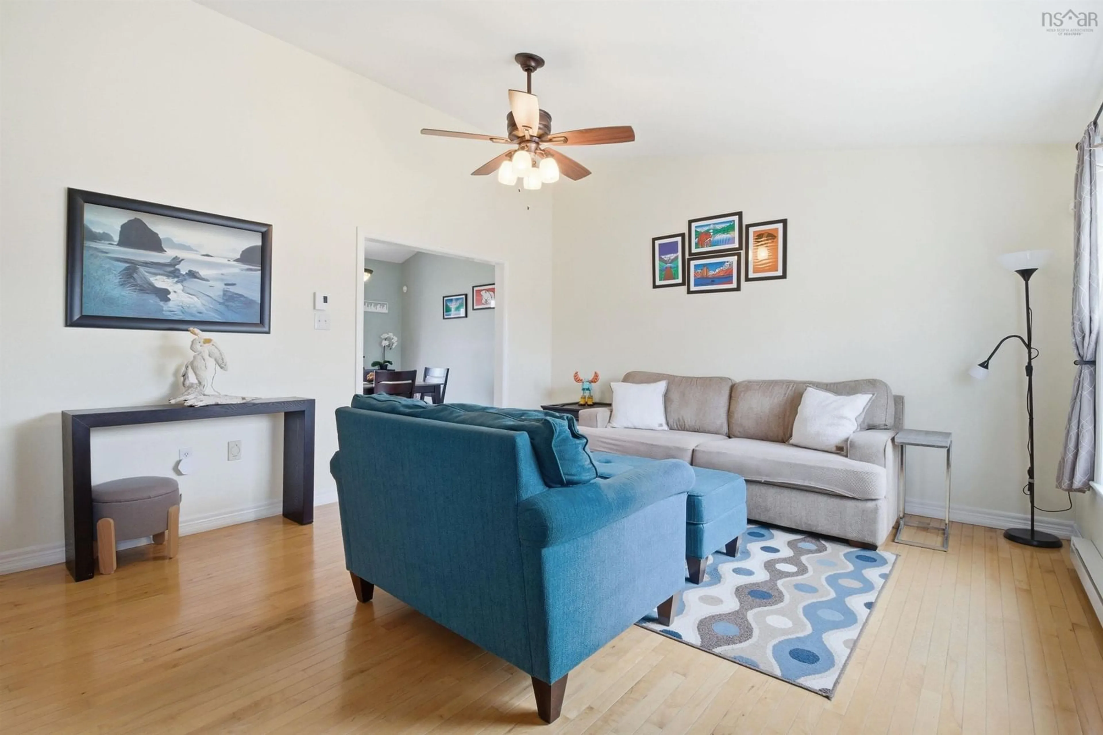 Living room with furniture, wood/laminate floor for 37 White Rd, Enfield Nova Scotia B2T 1L4