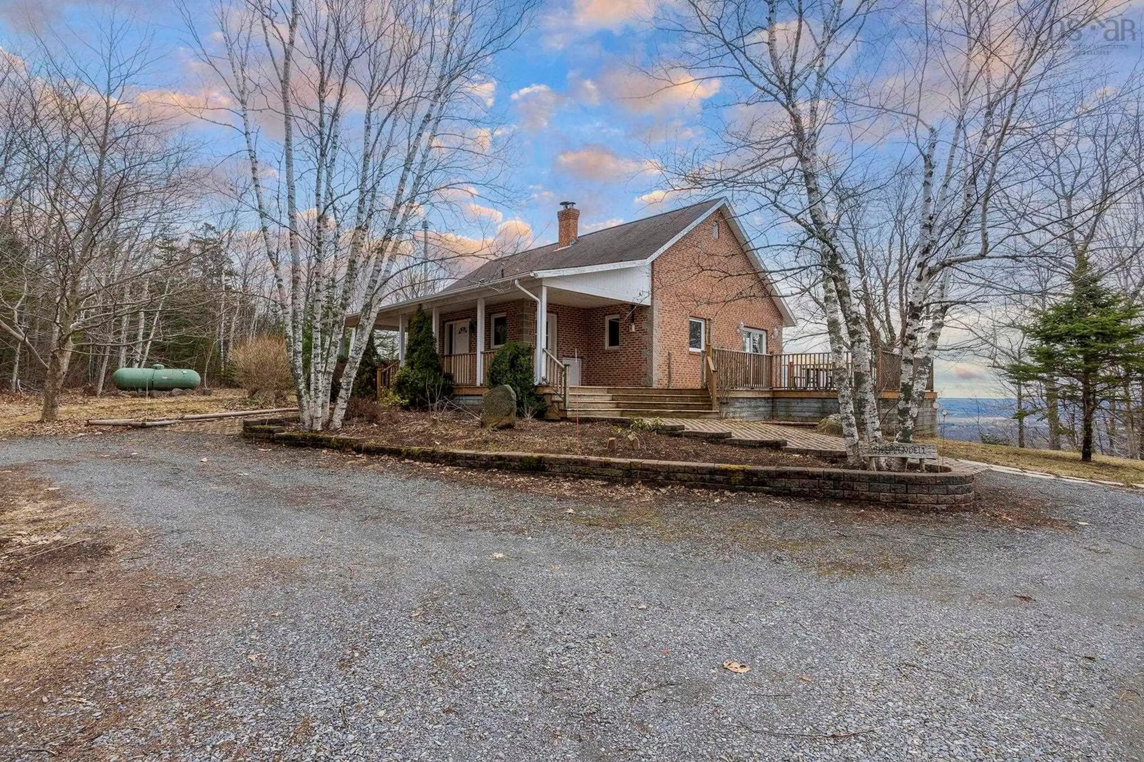 A pic from outside/outdoor area/front of a property/back of a property/a pic from drone, street for 1460 Brow Of Mountain Rd, Brow Of The Mountain Nova Scotia B0P 1J0