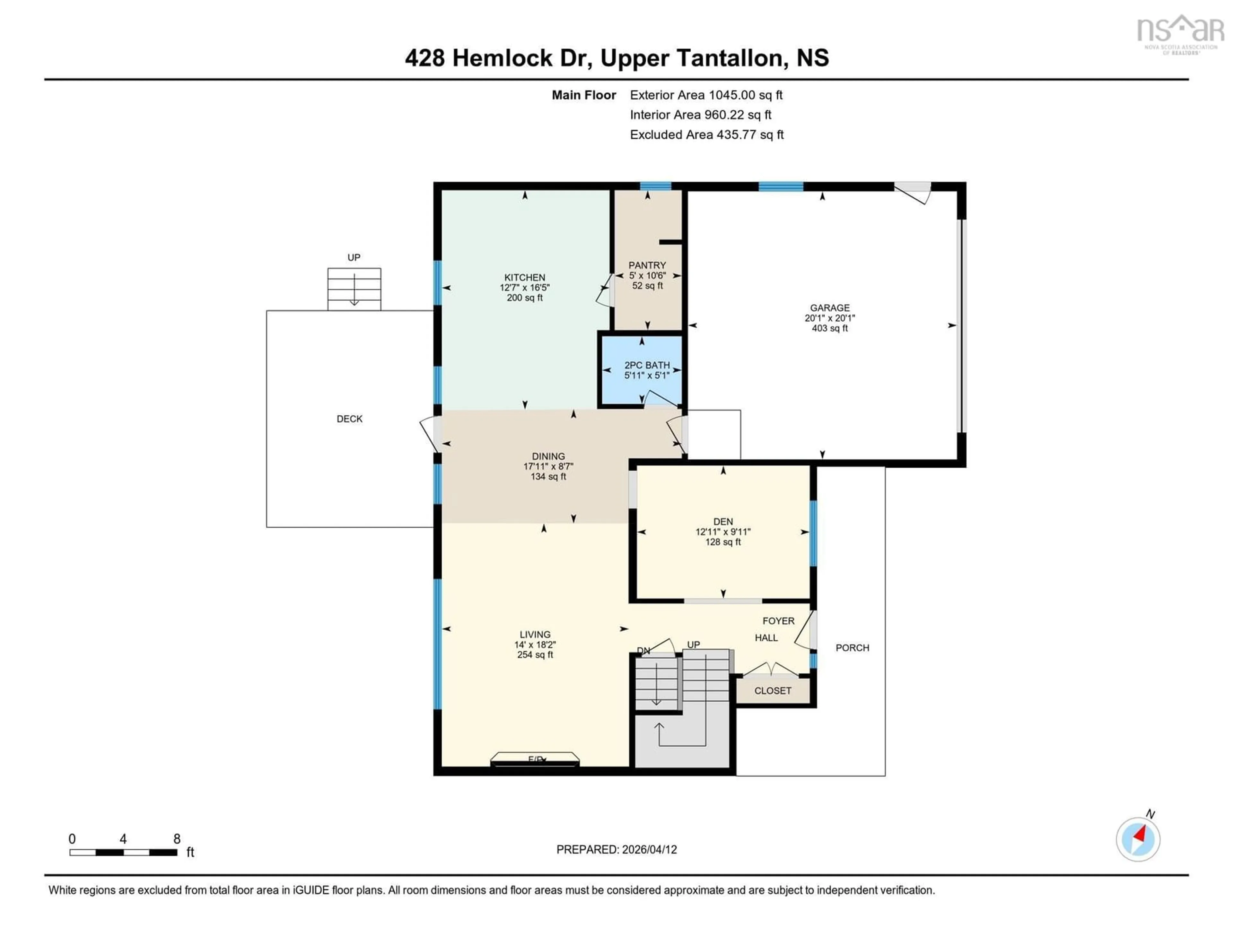 Floor plan for 428 Hemlock Dr, Upper Tantallon Nova Scotia B3Z 0B5