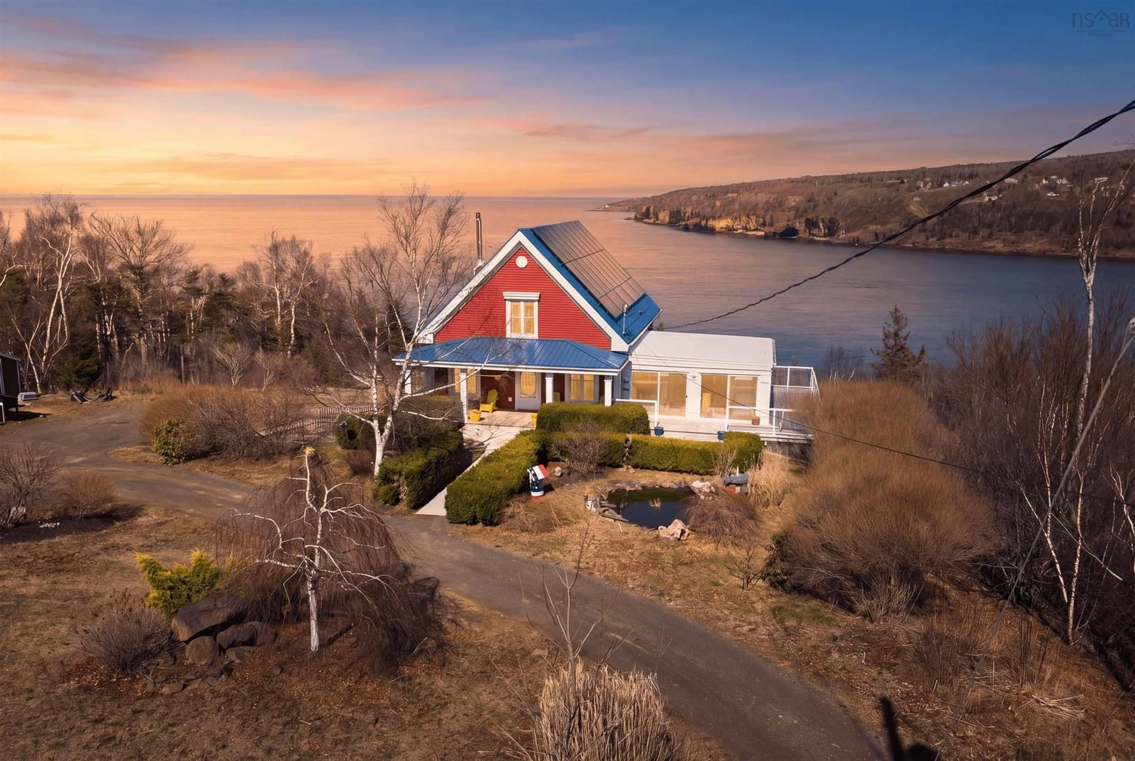 A pic from outside/outdoor area/front of a property/back of a property/a pic from drone, water/lake/river/ocean view for 43 Bayview Shore Rd, Bay View Nova Scotia B0V 1A0