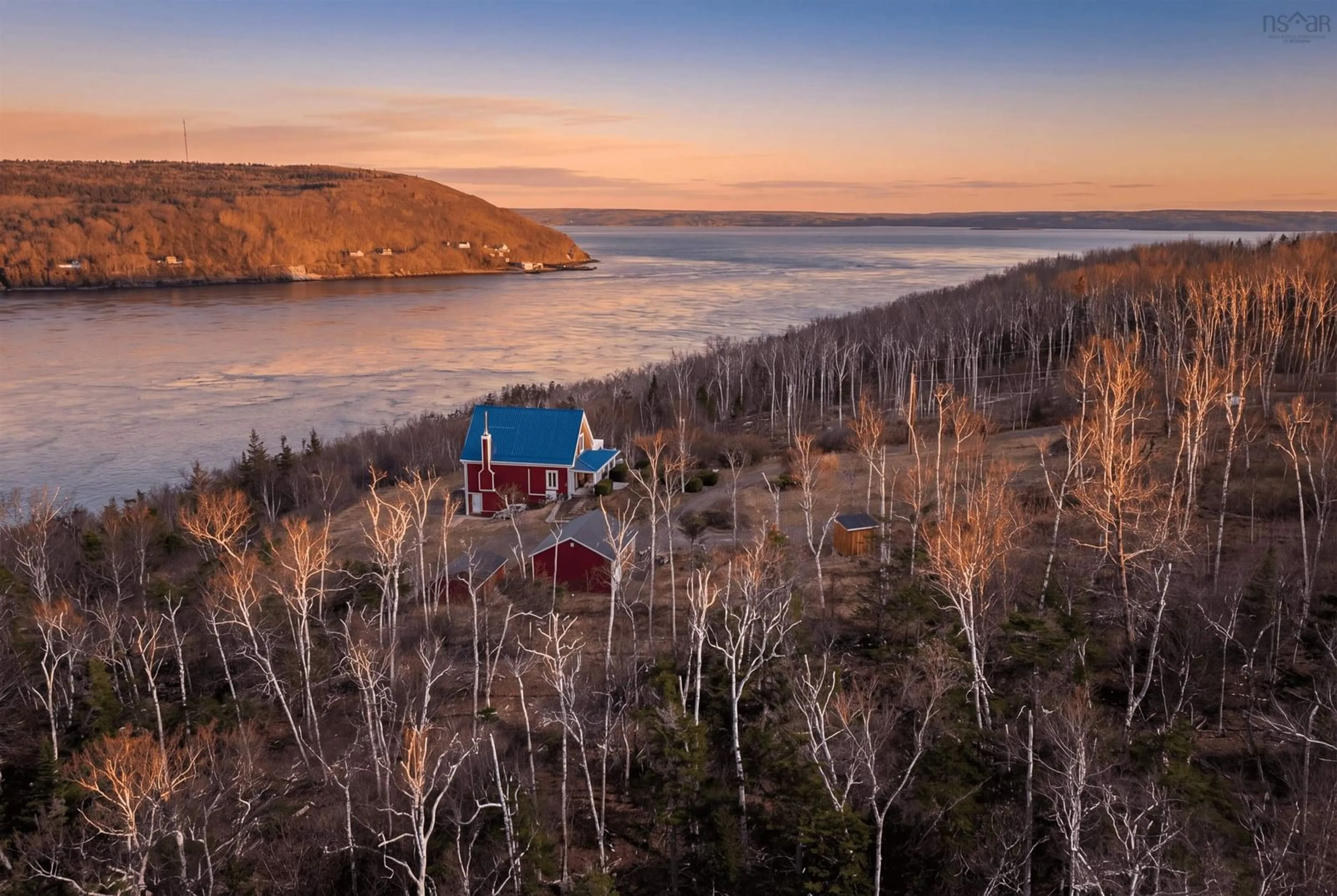 A pic from outside/outdoor area/front of a property/back of a property/a pic from drone, water/lake/river/ocean view for 43 Bayview Shore Rd, Bay View Nova Scotia B0V 1A0